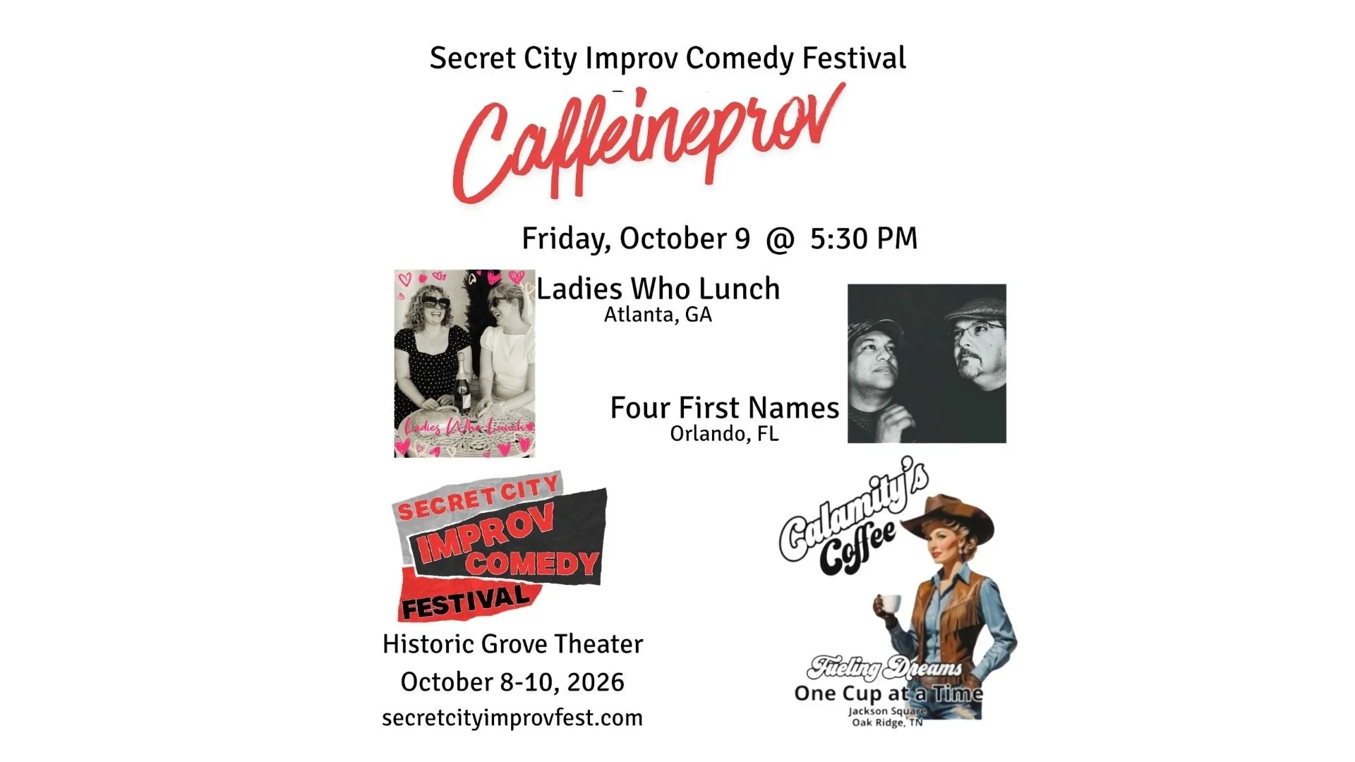 Caffeineprov Presented by Secret City Improv