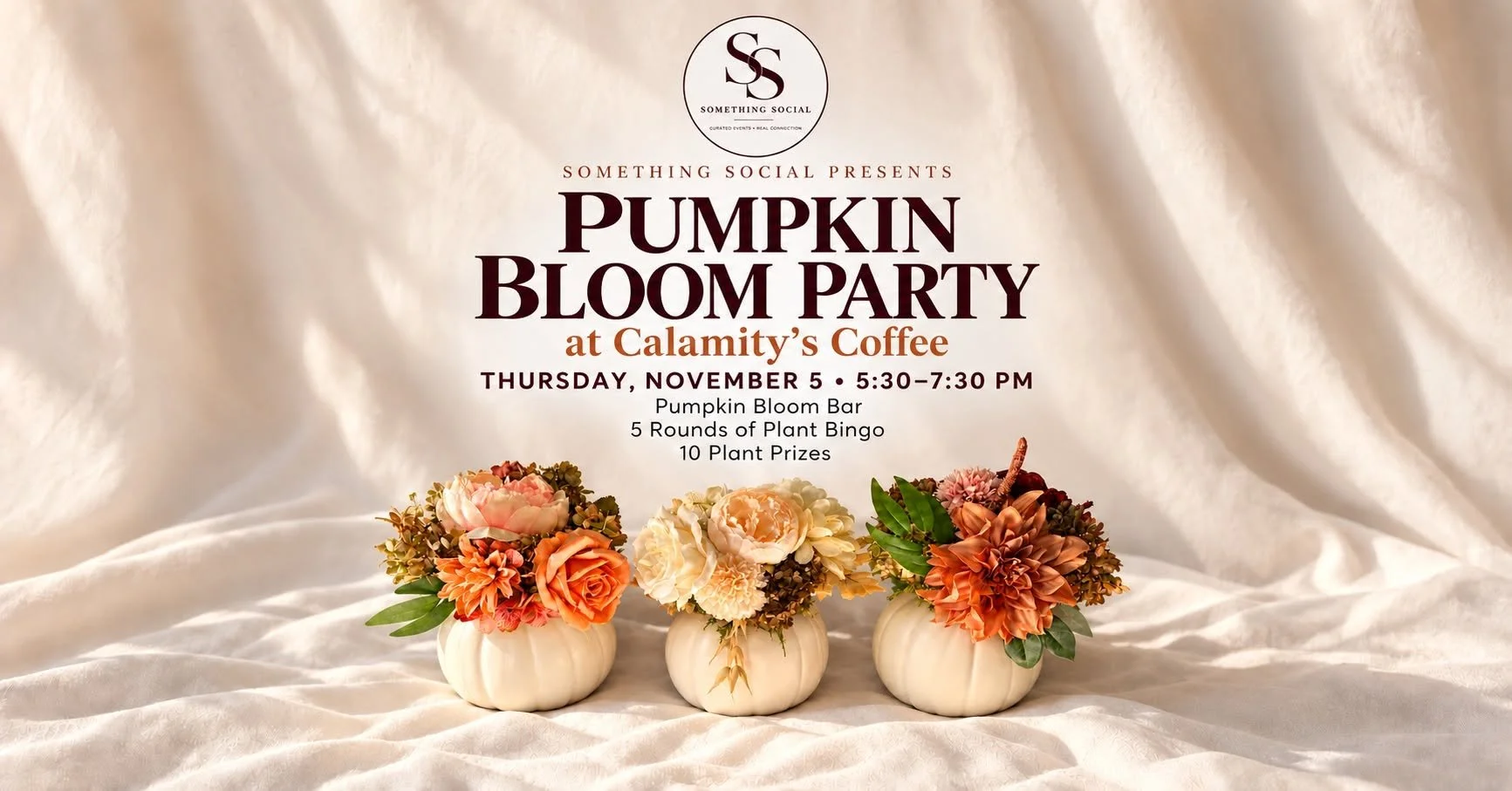 Pumpkin Bloom Party featuring Plant Bingo RSVP REQUIRED