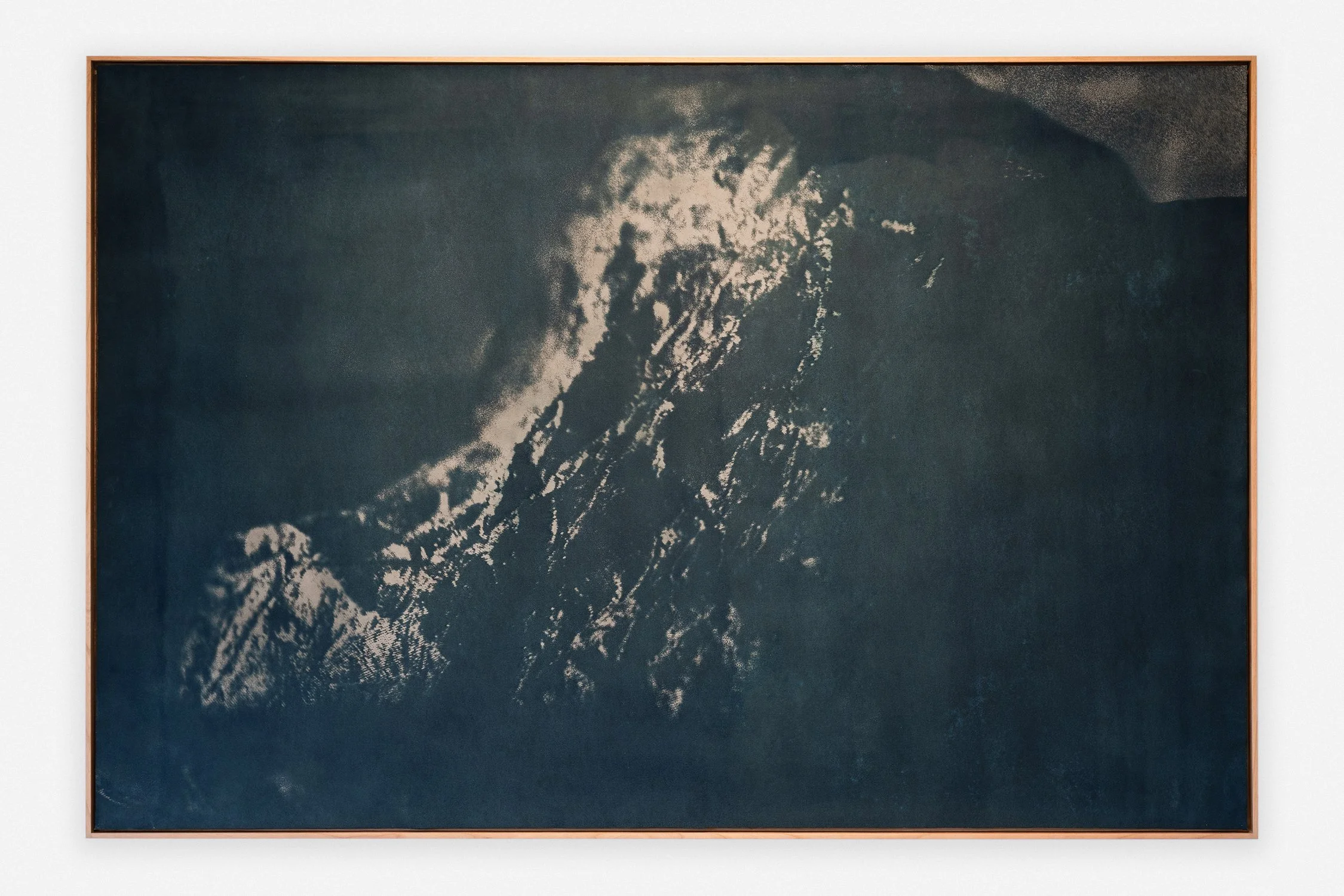       
  
     ← Back 
  
 
                 

 
   ◼︎ Waanplekken 104   Vivian Ammerlaan 2025   Tinted cyanotype on paper Paper size 107,9 x 162,5 cm Edition of 1 Framed in handmade cherrywood frame  € 5.300,00 
 




















  
  



    

