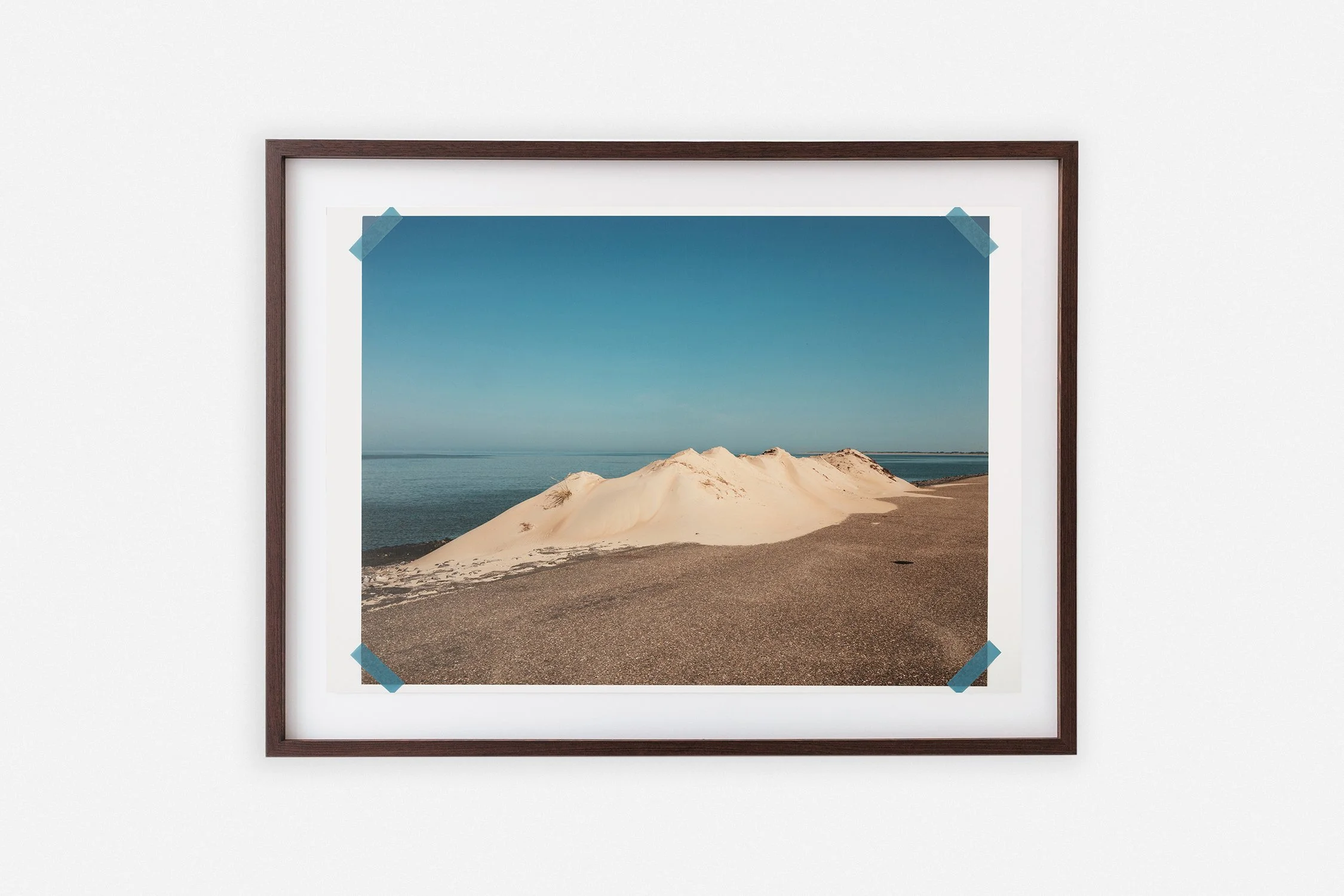       
  
     ← Back 
  
 
             

 
   ◼︎ Pile of Sand   Dineke Versluis 2025   Fine art print with pink and blue tape  Work size A2 Frame size 72 x 48 cm Unique edition of 1 Handmade wengé frame with museumglass  € 1.600,00 
 













