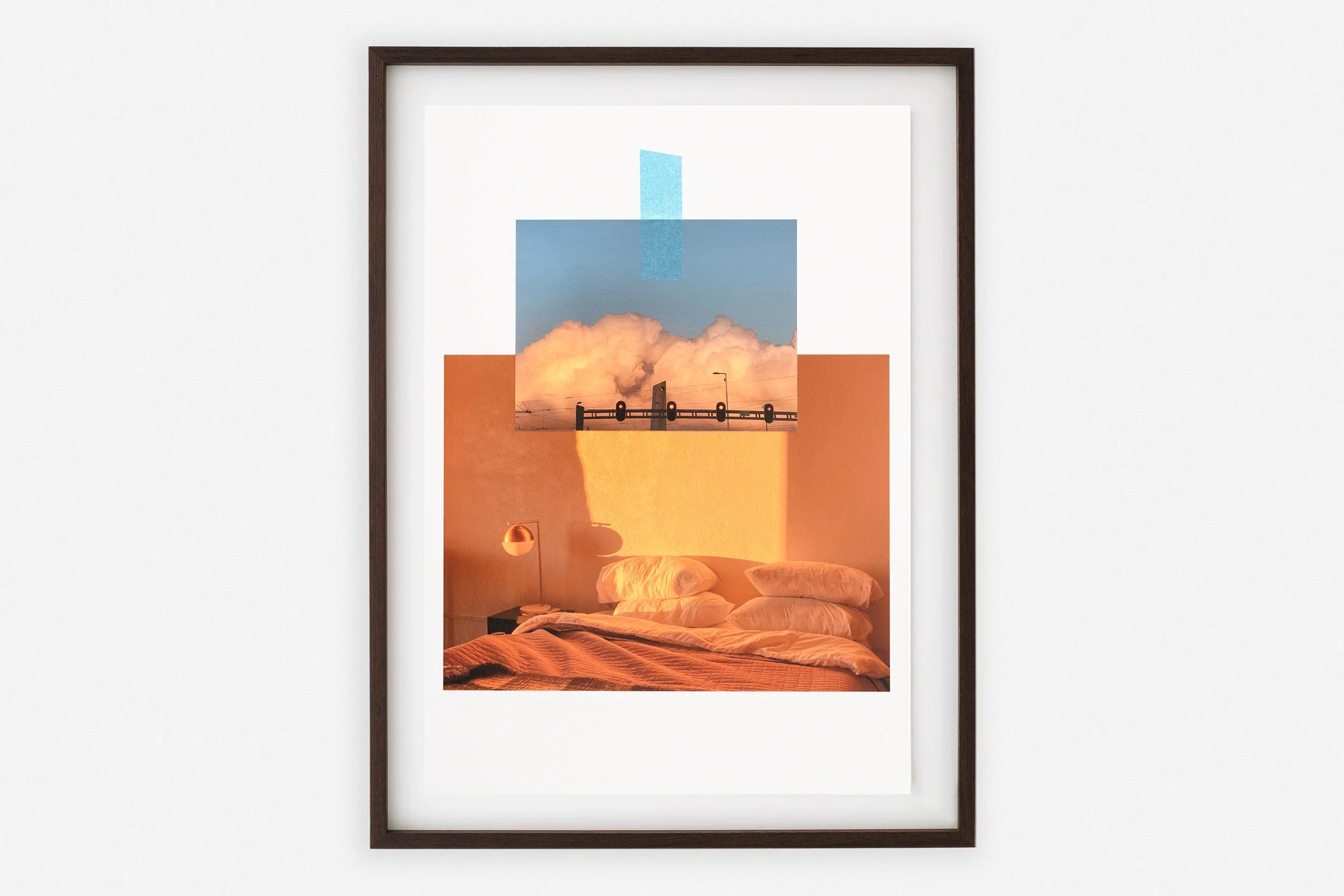       
  
     ← Back 
  
 
             

 
   ◼︎ J-Queen with Clouds   Dineke Versluis 2026   Fine art prints with blue tape  Work size A3 Frame size 36 x 48 cm Unique edition of 1 Handmade wengé frame with museumglass  € 950,00 
 
















