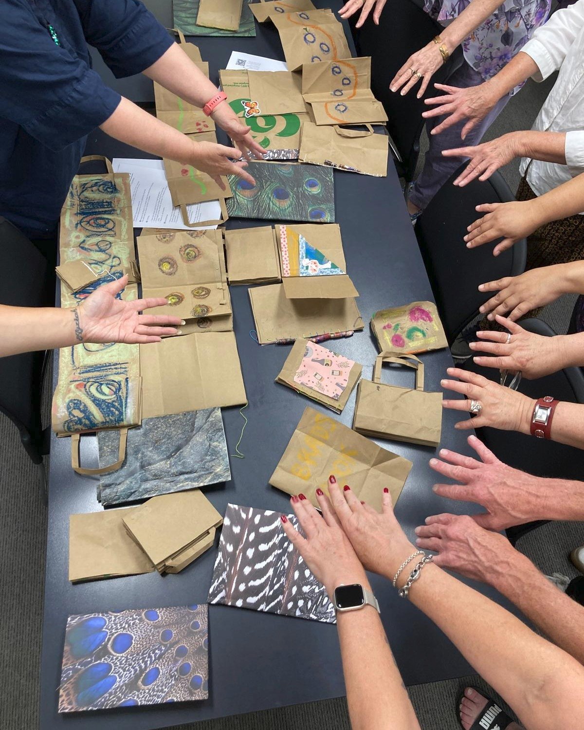 I'm so excited to be running a drop in art and craft activity at Georges River Libraries Great Big Book Sale. 

Join me to learn how to create recycled paper journals out of paper shopping bags from 1pm-2.30pm in the breakout room space. Open to all 