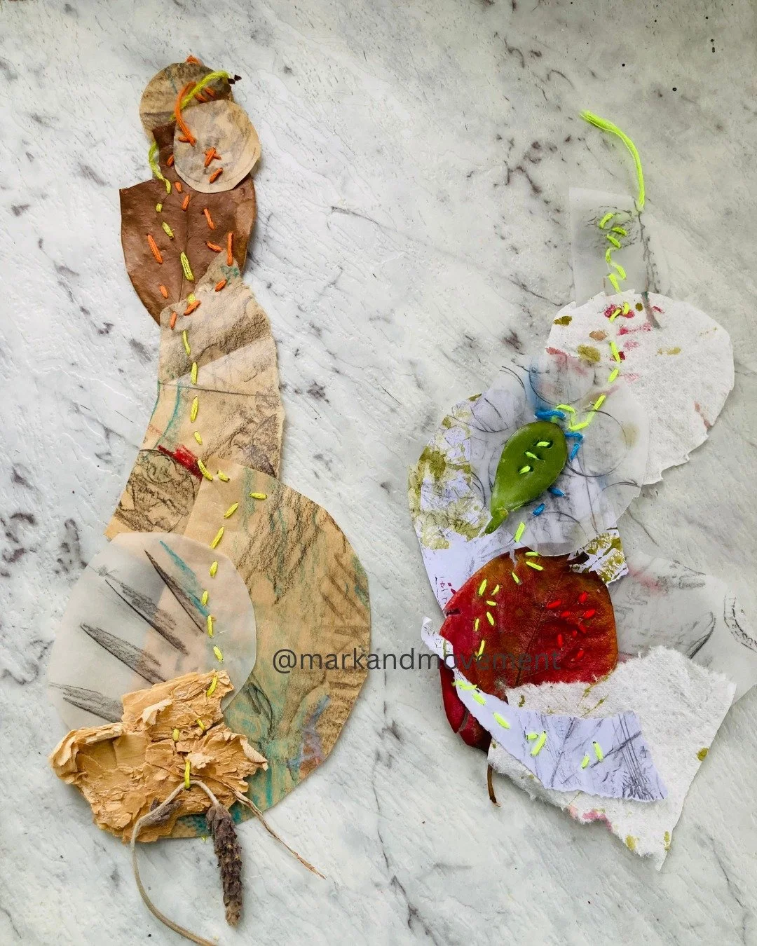 I welcome you to join me for a gentle 90-minute online workshop exploring Stitched Collage. This is a process I return to again and again as a grounding practice &mdash; a way to connect with myself, slow down, and find presence through my hands.

Wi