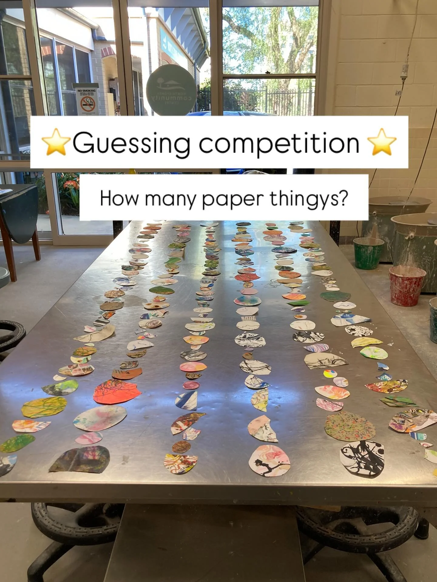 Just for fun, guessing competition!

Guess how many paper thingys are on the table 🤔

Prizes: other than bragging rights you can win...

✂️ Free ticket to my upcoming online workshop
Or
🎨 Unqiue creative prompt, just for you

Winner(s) can choose t