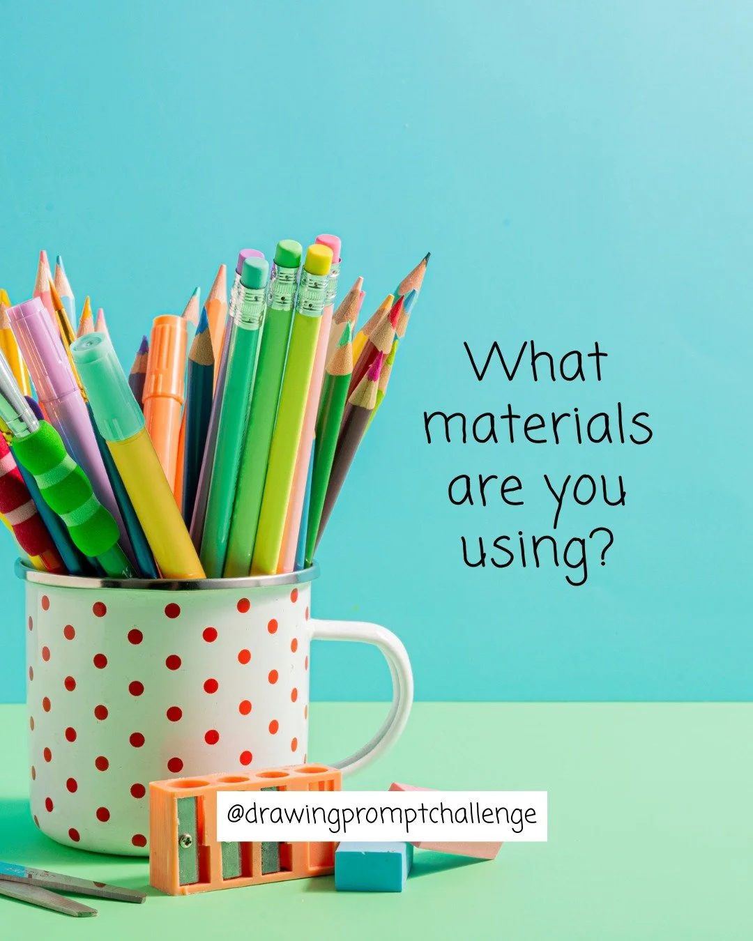 We are on the home stretch of this epic marathon. 

Wherever you are in the challenge, well done!

Wondering, what's been your go-to art material for this challenge? 
Have you stuck one material or mixed and match? 
And how has that benefited, challe