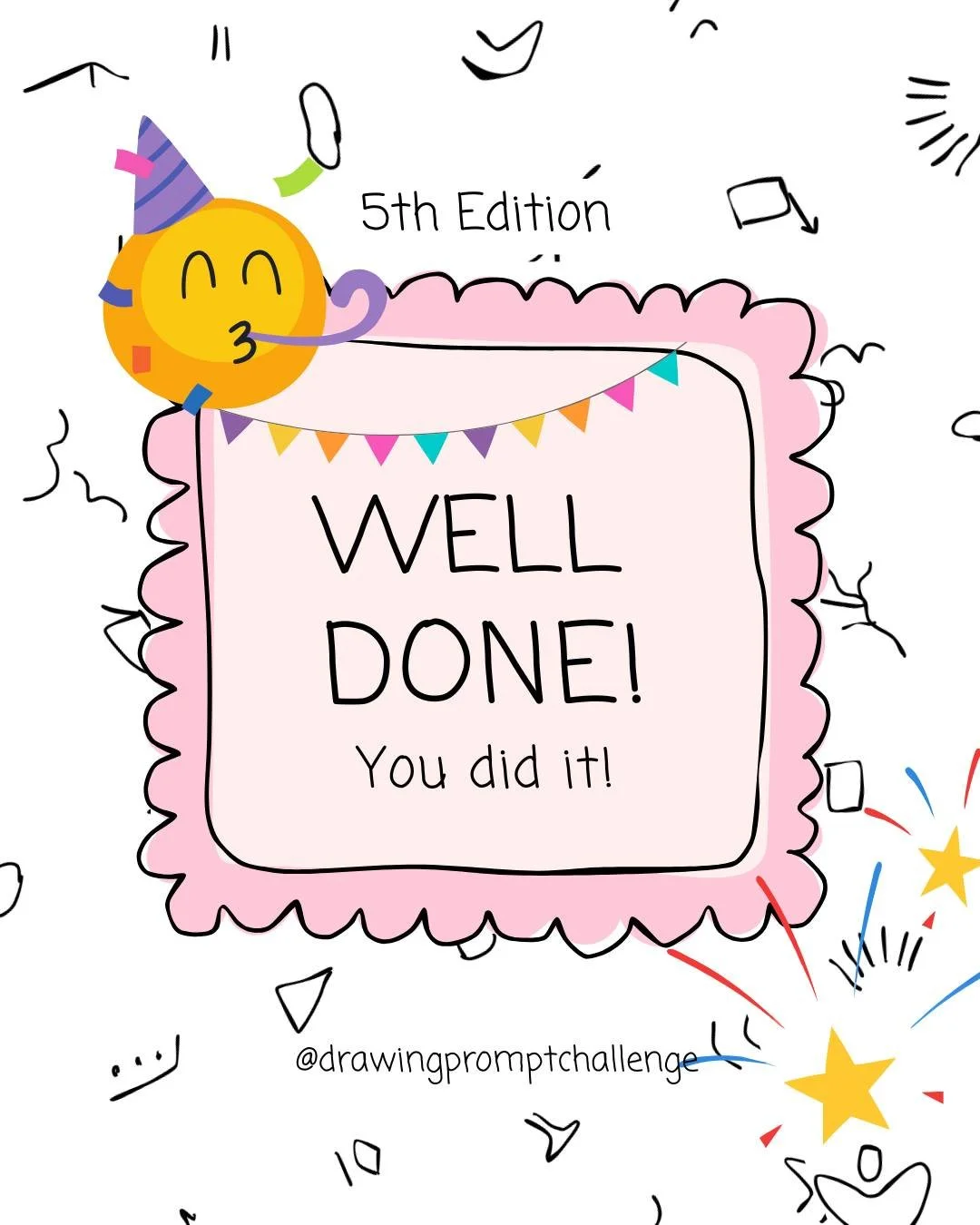 ✨ DAY 30 - WE DID IT! ✨

30 days. 30 drawings. Big ol' well done to you!

Whether you completed every single day, did 15, or even just a handful - you participated in building a creative practice. That takes courage, commitment, and self-belief. Don'