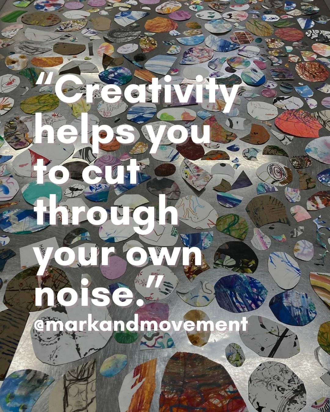 Have you ever noticed insights coming to you when you are in a creative flow?

Something about giving the hands something to do, without agenda, without rushing to an outcome or an understanding, allows quieter material to float to the surface. The s