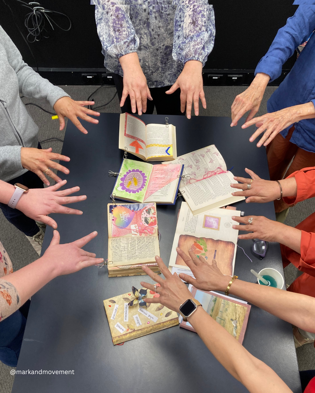 Altered books for gratitude at hurstville library