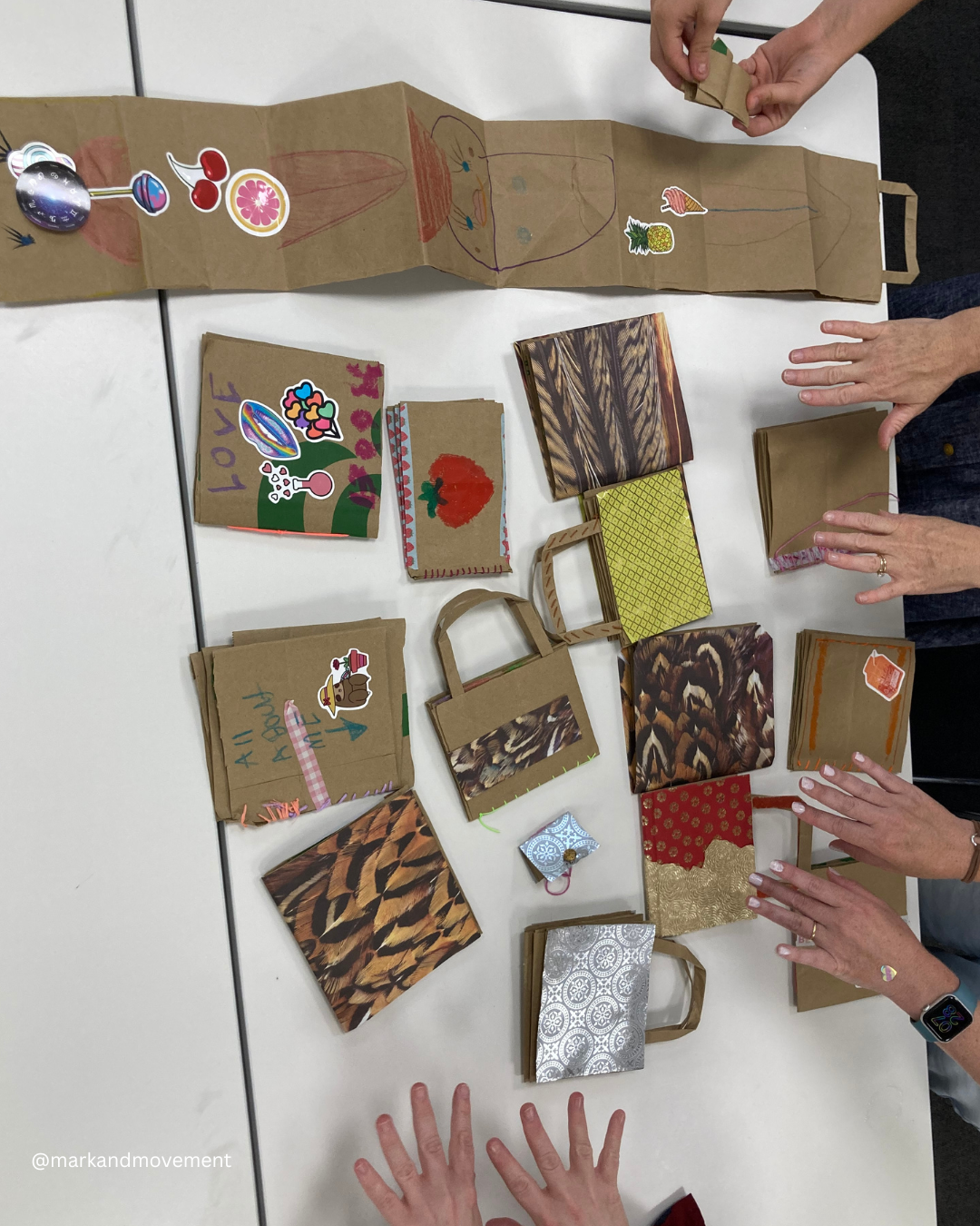 Recycled Paper Bag Journals at Clive James Library 2025