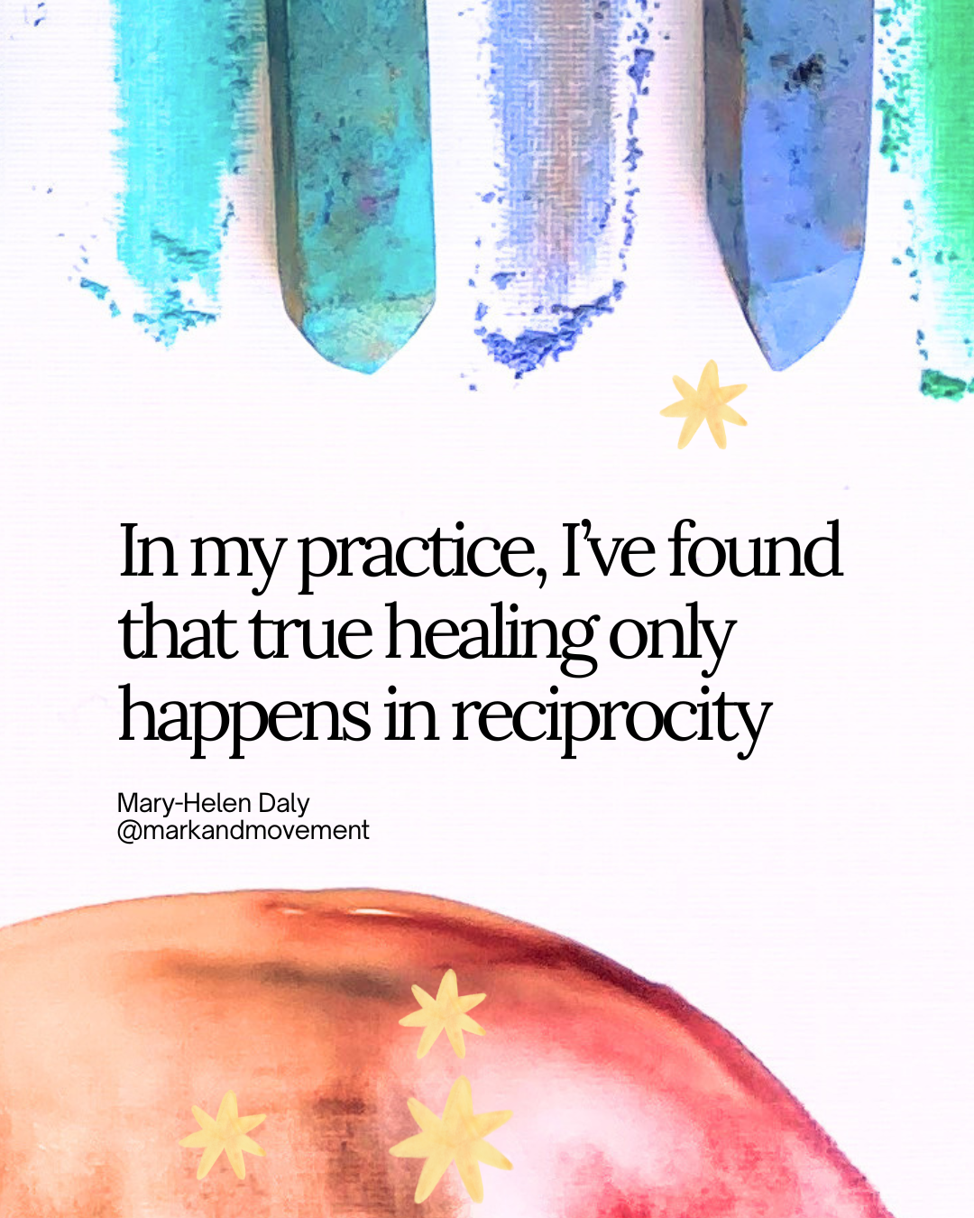 true healing only happens in reciprocity