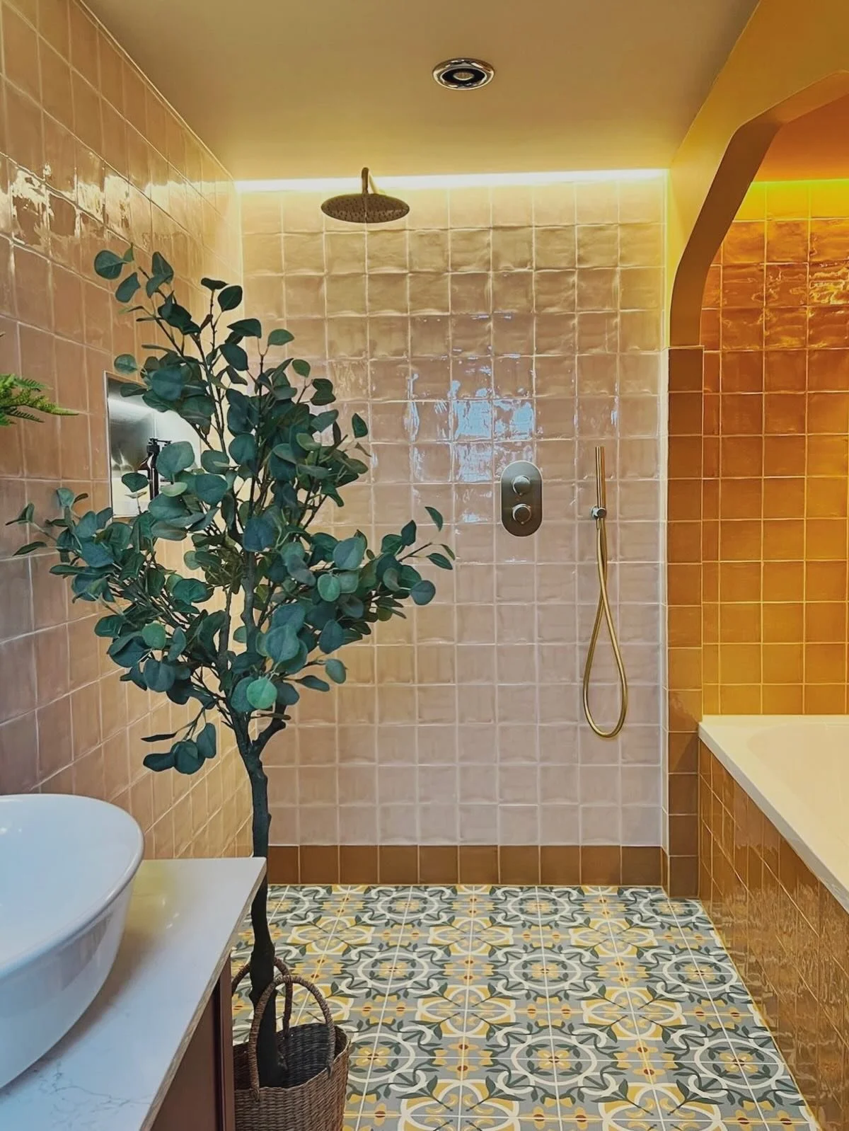 From high up on the hill, you can stare out of the juliet balcony of this townhouse onto the rolling blue waves of the Atlantic Ocean. Look inwards and you will find room after room of rich colour and comfort. This multi-floor renovation was always g