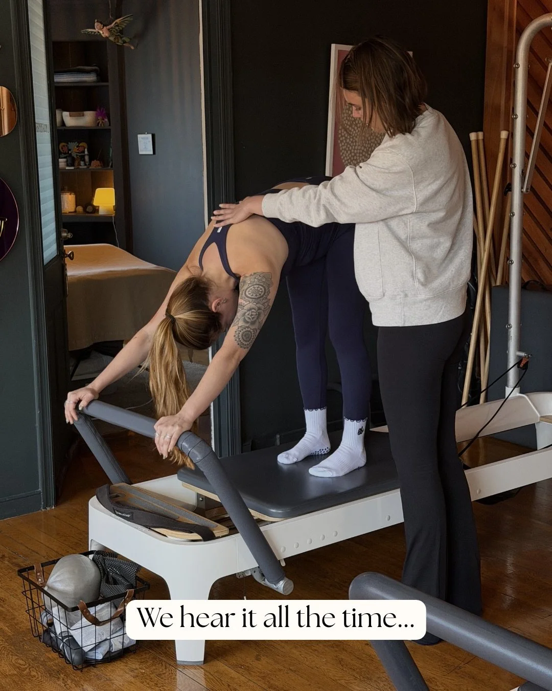 One of the most common things we hear from new students 👉 &ldquo;I&rsquo;ve taken Pilates before, but nobody ever corrected my form.&rdquo;

The reformer is an incredible piece of equipment, but it works best when someone is helping you understand w