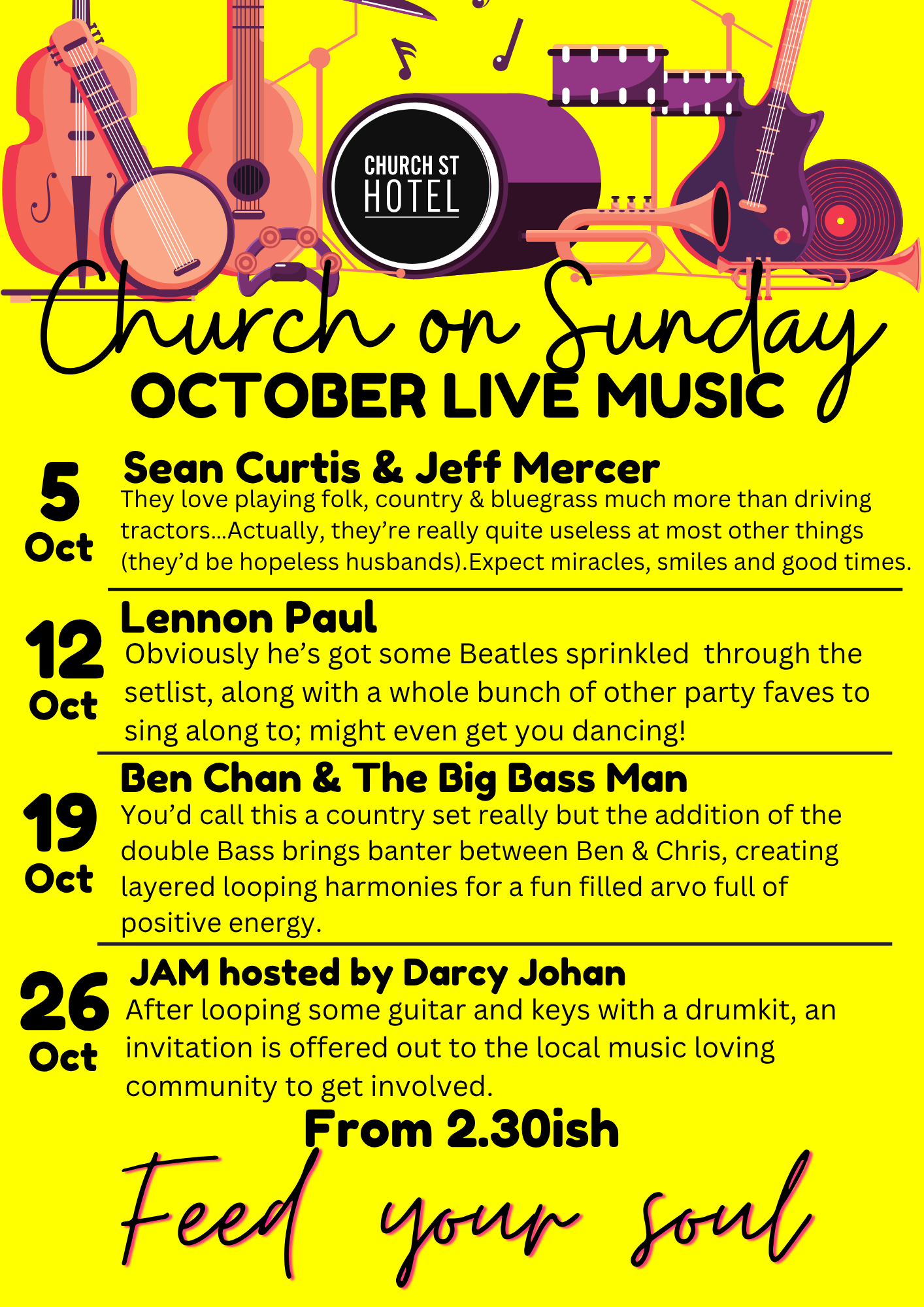 Church On Sunday Live Music