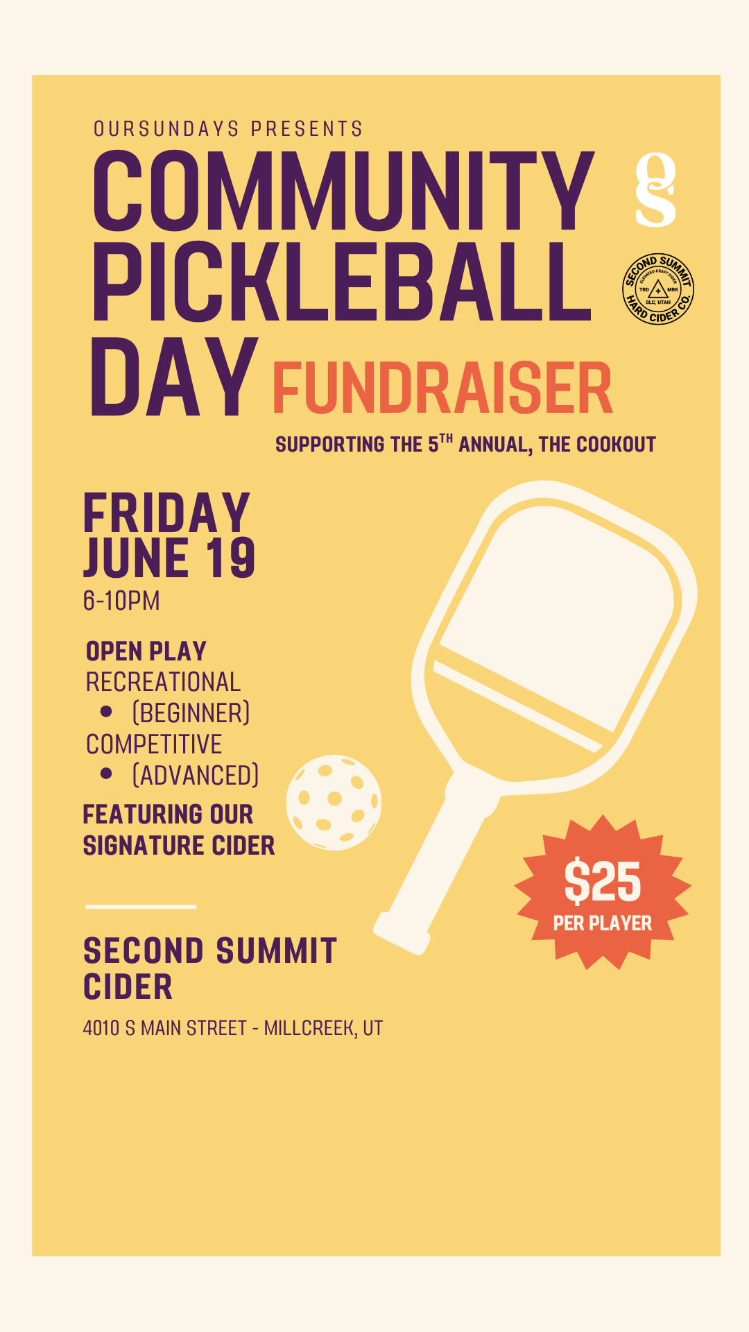 OS Pickleball Community Day 🏓