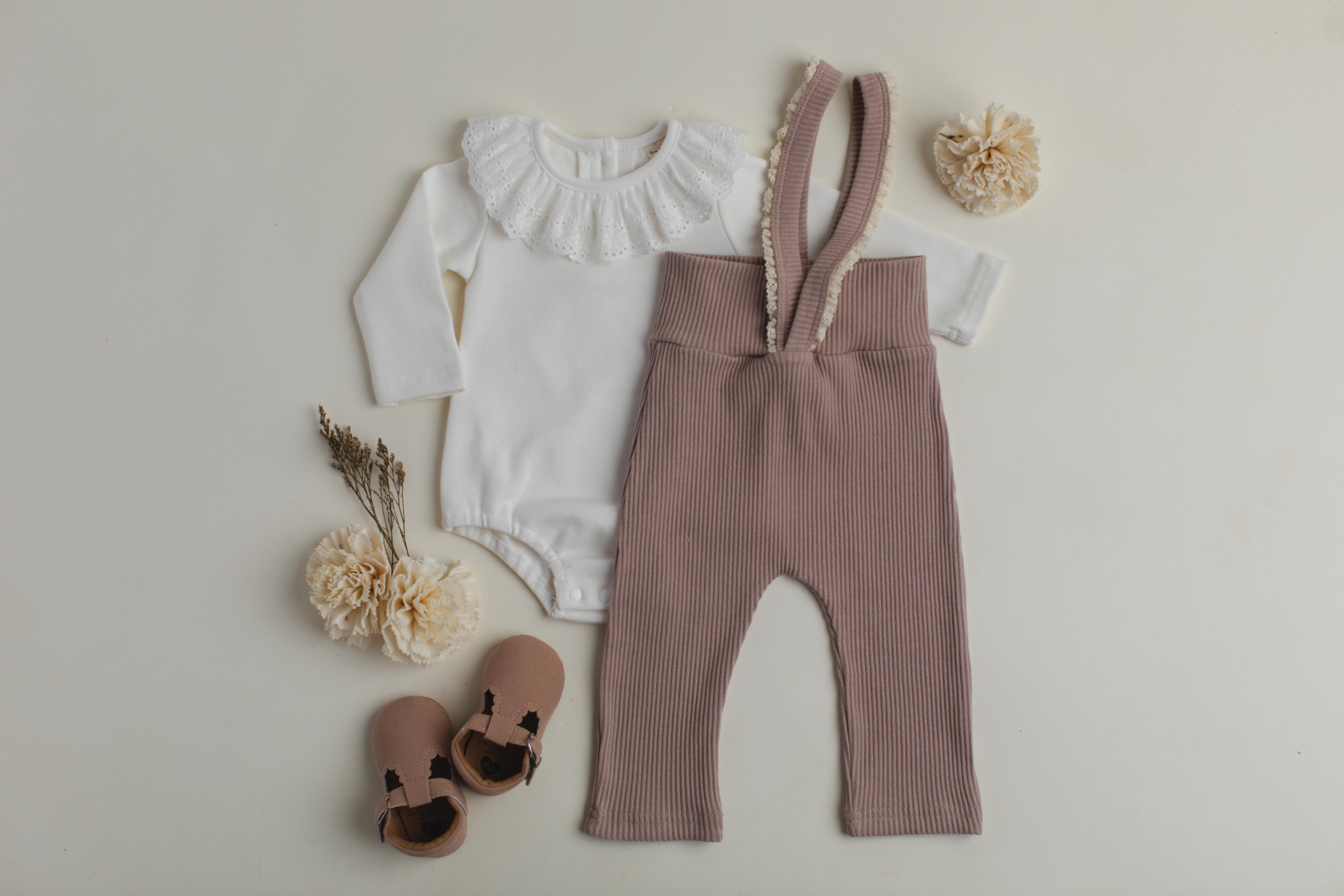 WHite Ruffled Collar With Ruffle Romper-1.jpg