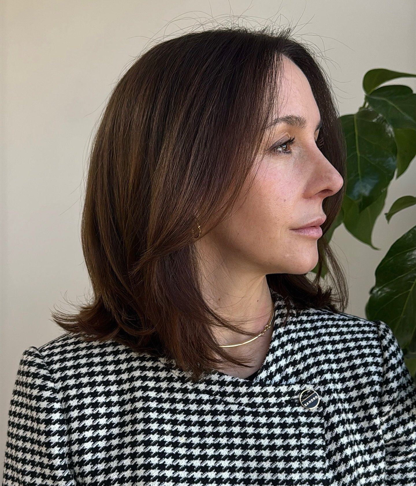 When your haircut IS the accessory. ✨

Cut and style only for my client today &mdash; and we took a few inches off.

There are so many reasons we hold onto length, but nothing feels better than letting it go when it&rsquo;s no longer serving you.