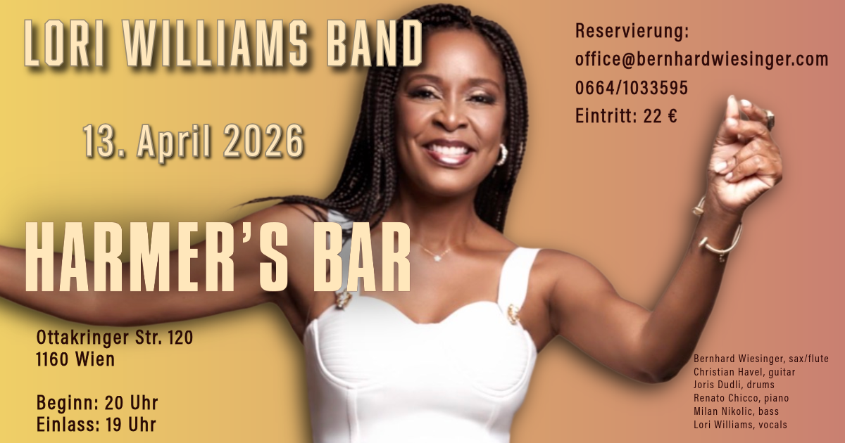 Lori Williams Band at Harmer’s Bar