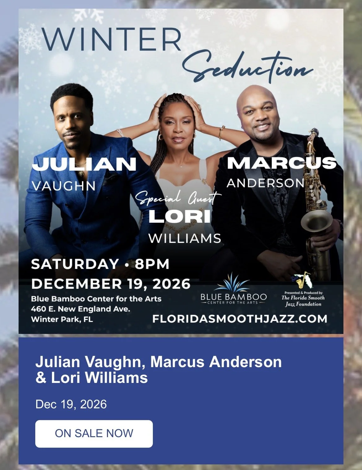 Winter Seduction w/ Julian Vaughn, Marcus Anderson & Lori Williams