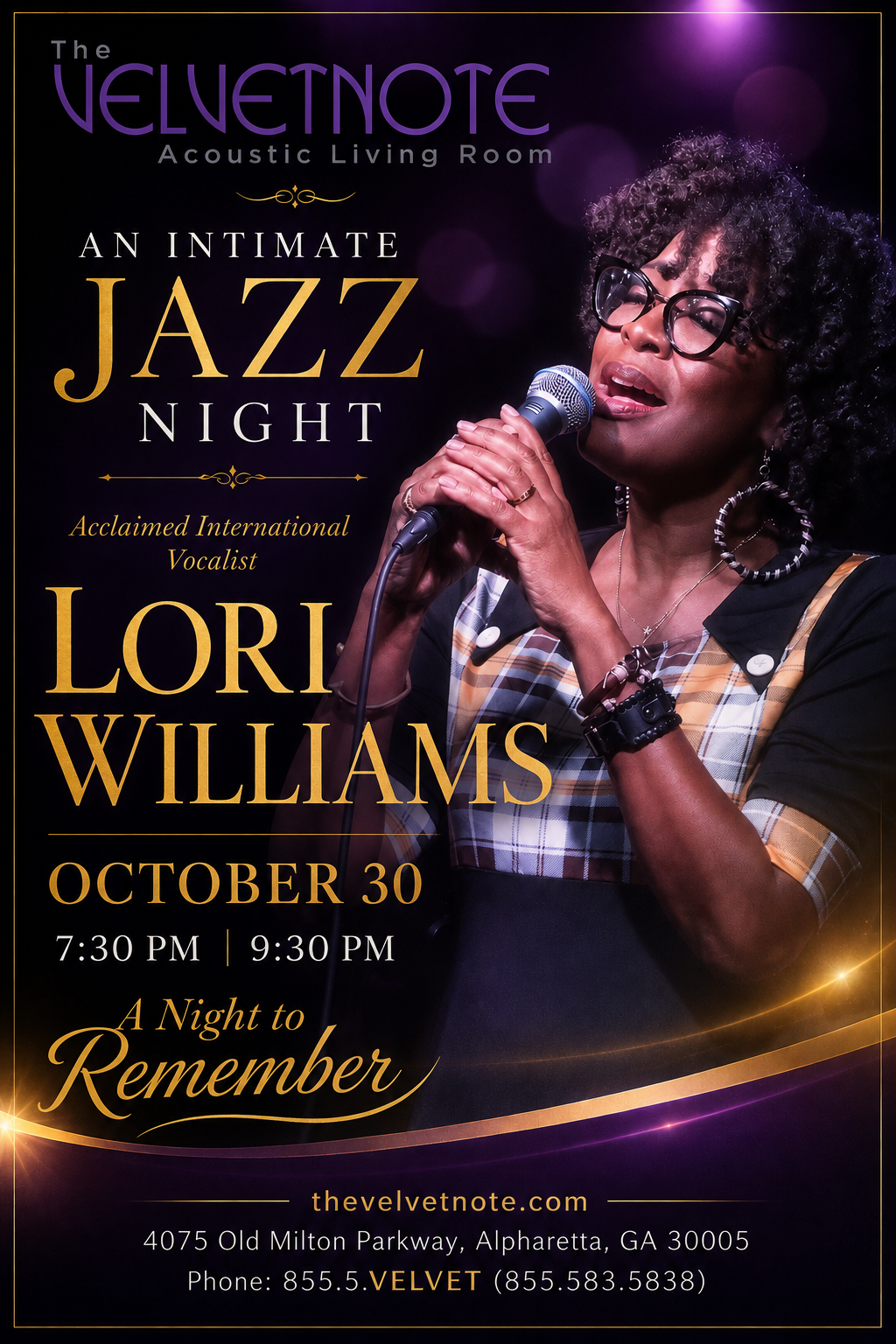 An Intimate Jazz Night with Lori Williams at The Velvet Note