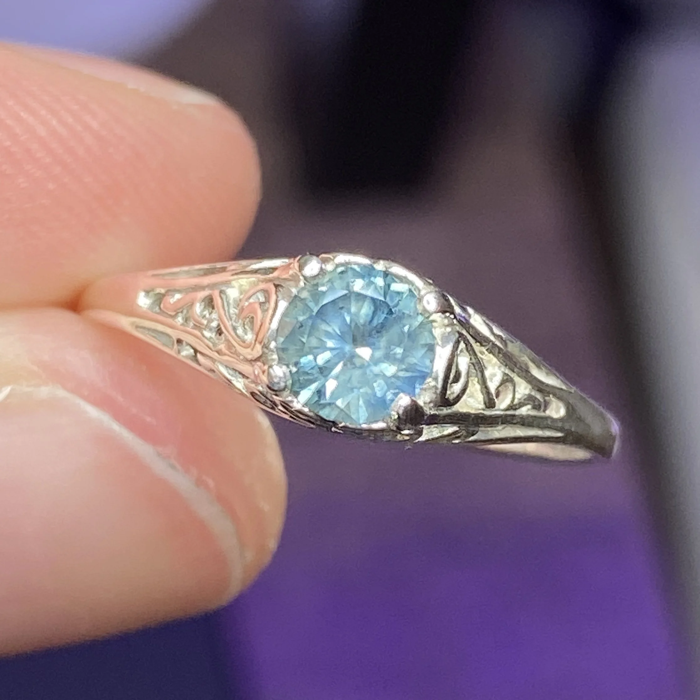 Custom Montana sapphire engagement ring | payment 2