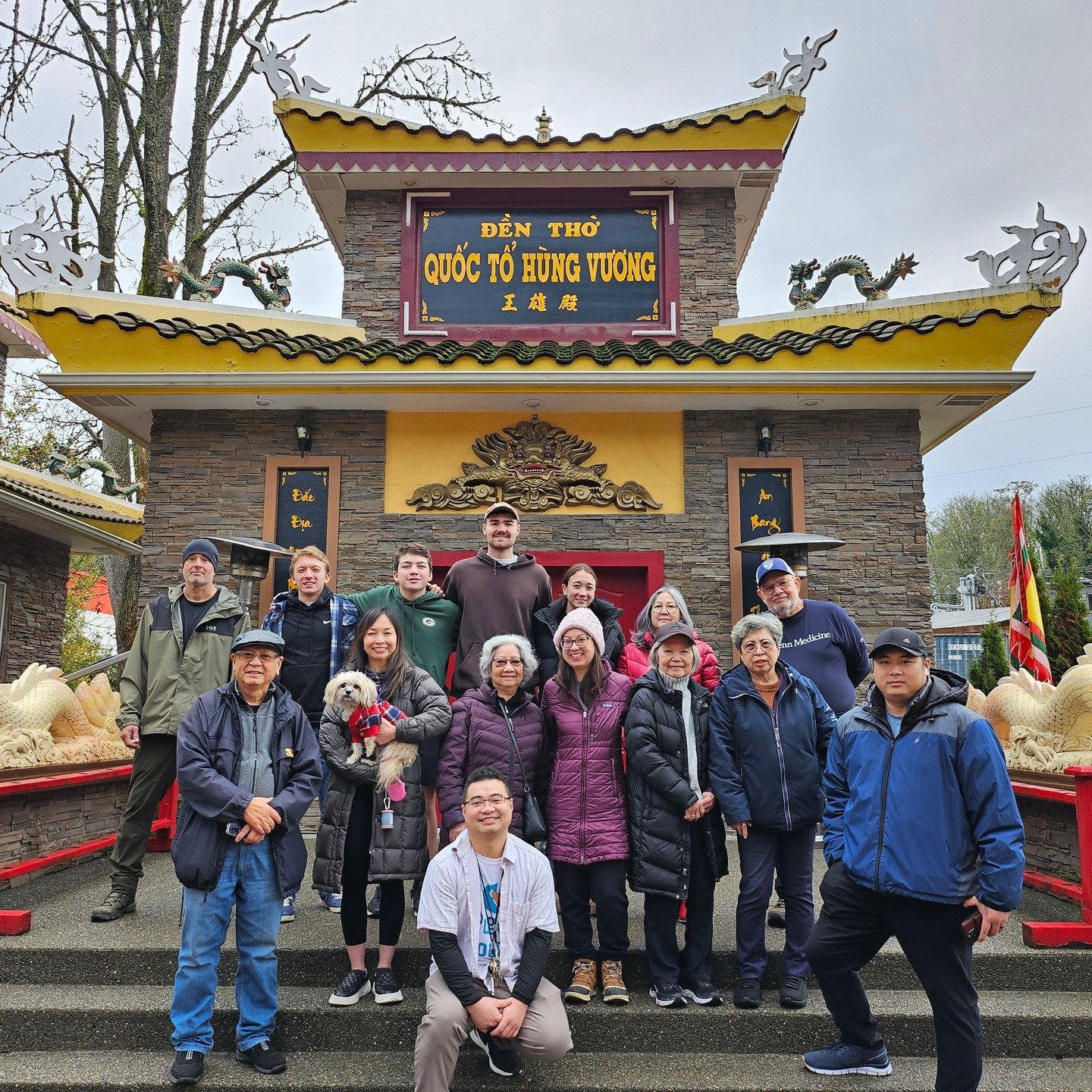Scenes from the cultural center. Hope everyone had a wonderful Thanksgiving holiday. We are grateful for your support.
Image 1: Thanksgiving group picture before we head out to deliver donated goods to local Tiny Villages. We took a moment to remembe