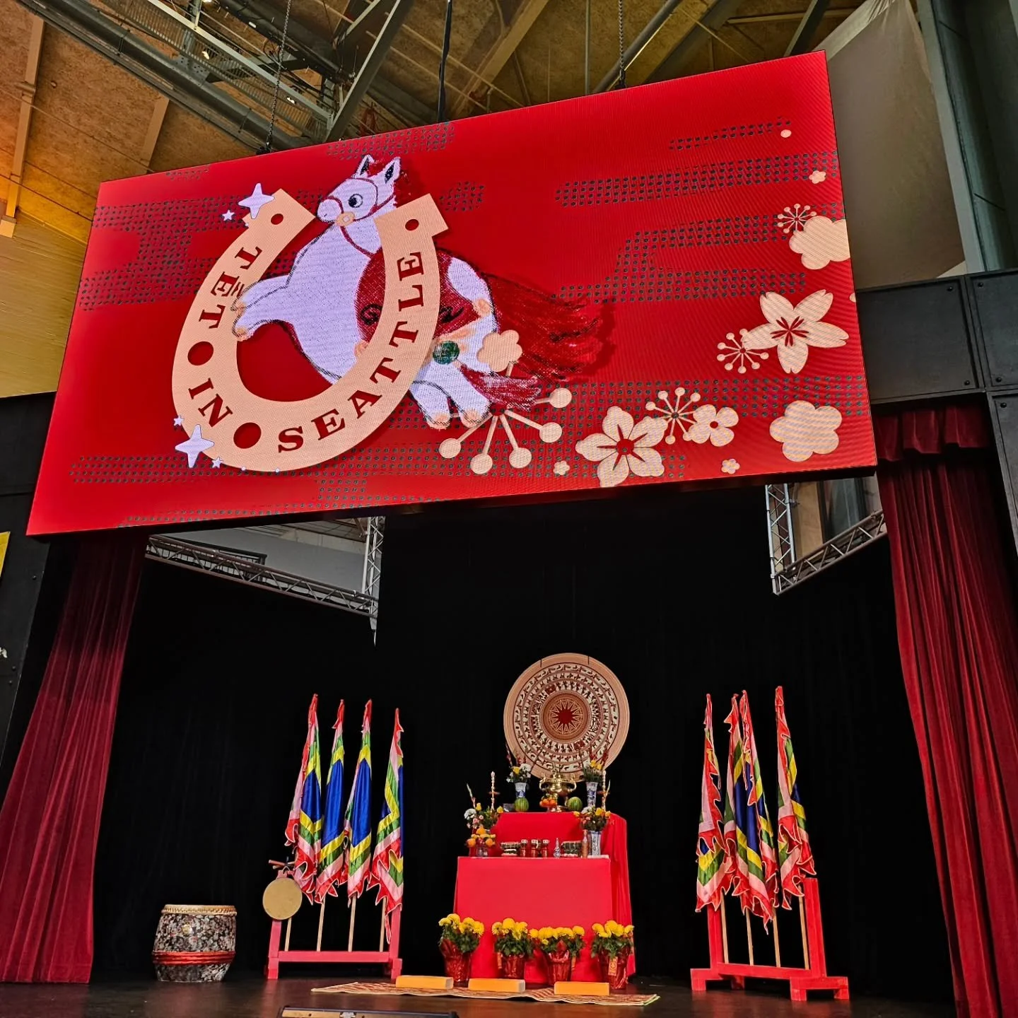 The Vietnamese Cultural Center participated in the Opening Ceremony for Tết in Seattle on Feb.14 2026 welcome the Year of Horse.  We were happy to see everyone there!  @seattletet #tetinseattle #yearofthehorse2026 #liondance