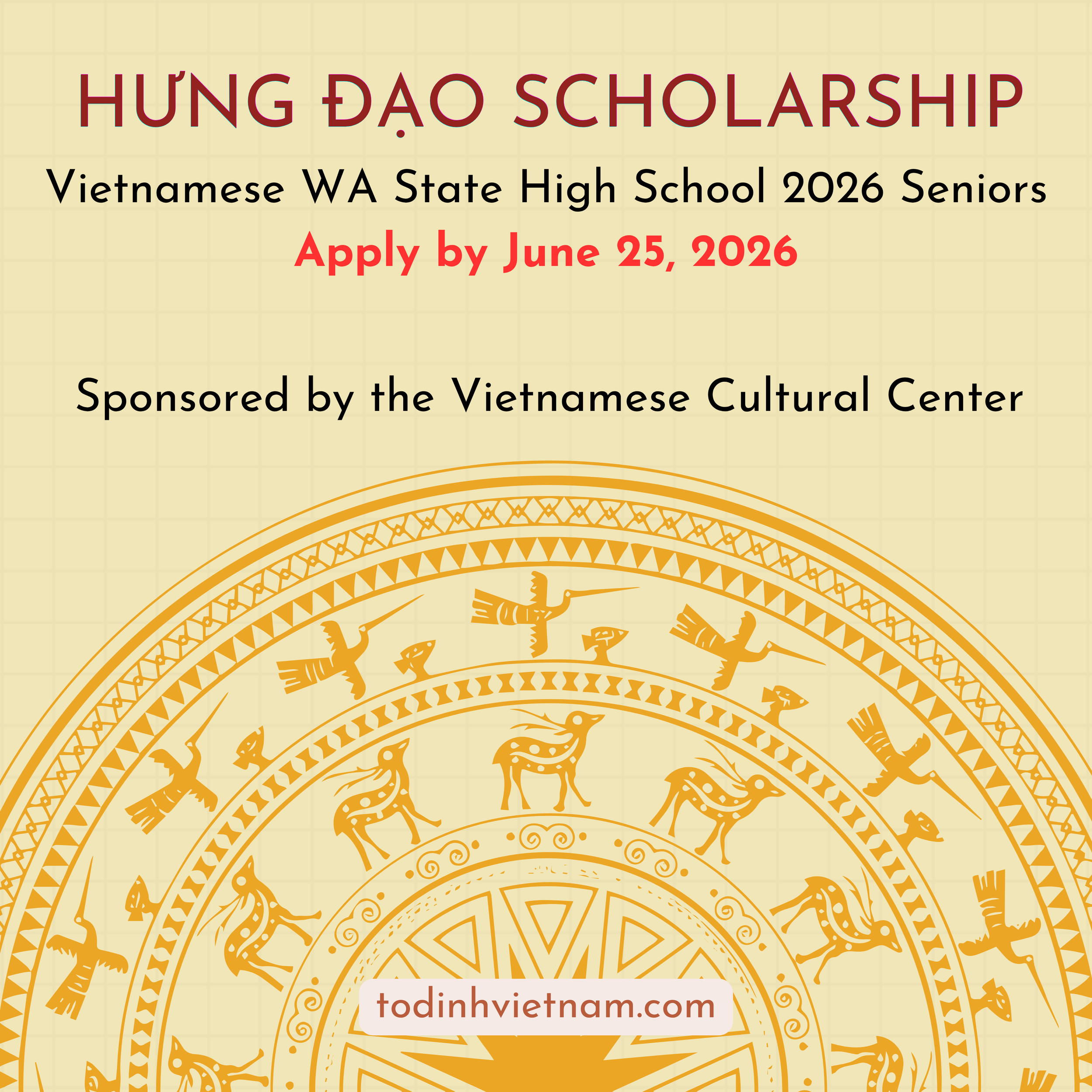 Hưng Đạo Scholarship Application Submission Window Open