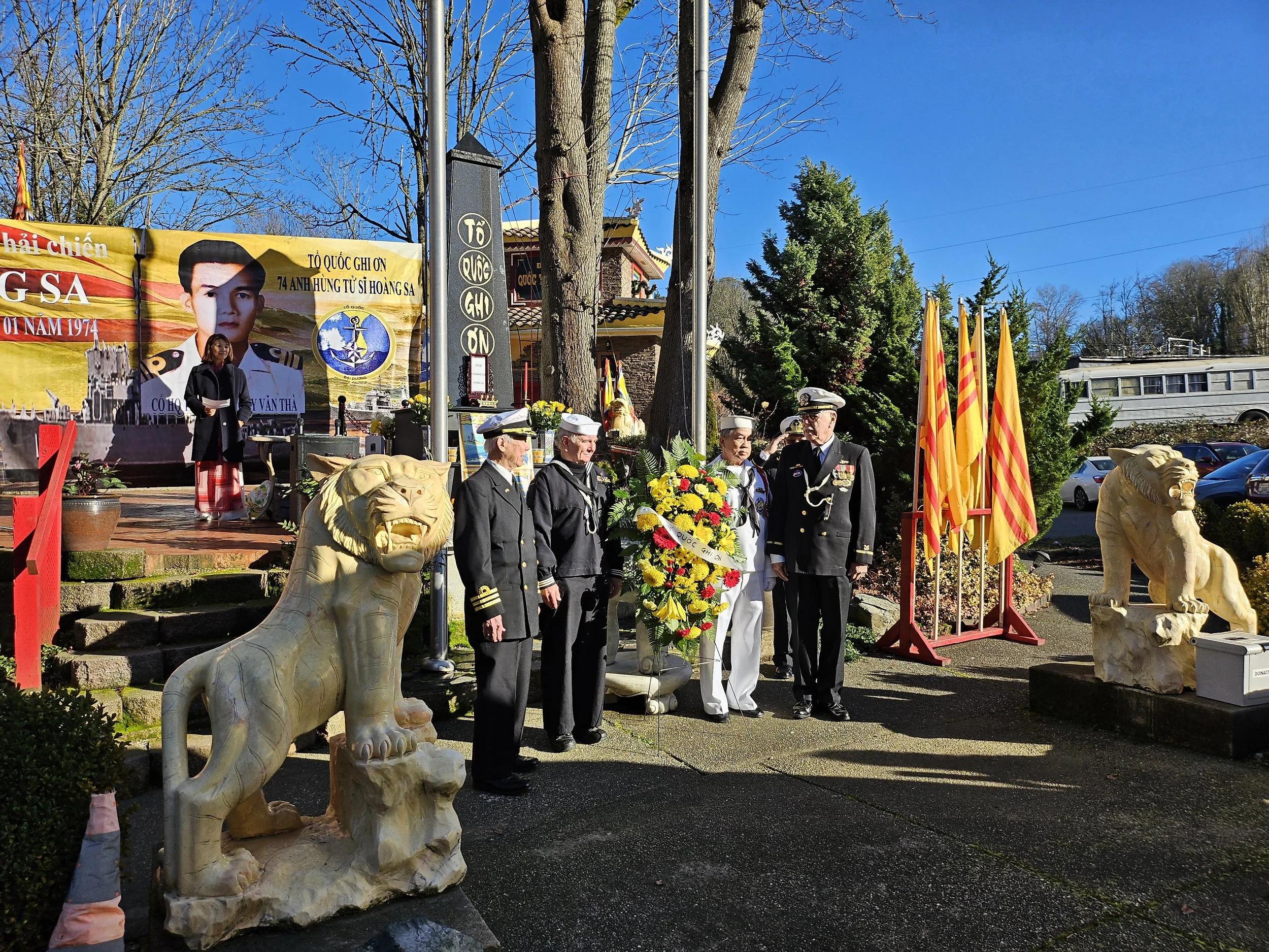 Wreath ceremony to remember soldiers lost at Battle of Hoang Sa at Vietnamese Cultural Center Jan 17 2026
