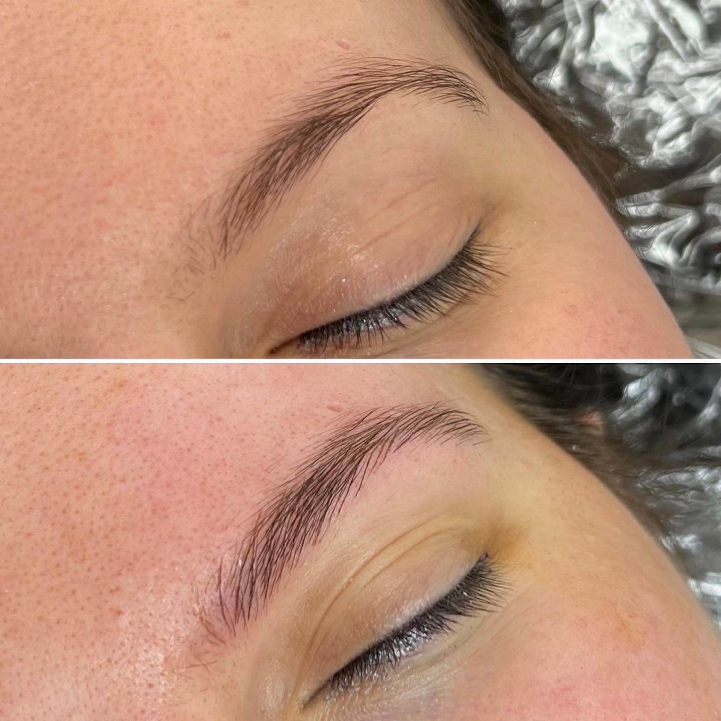 A natural microblading result by Lash Girl London