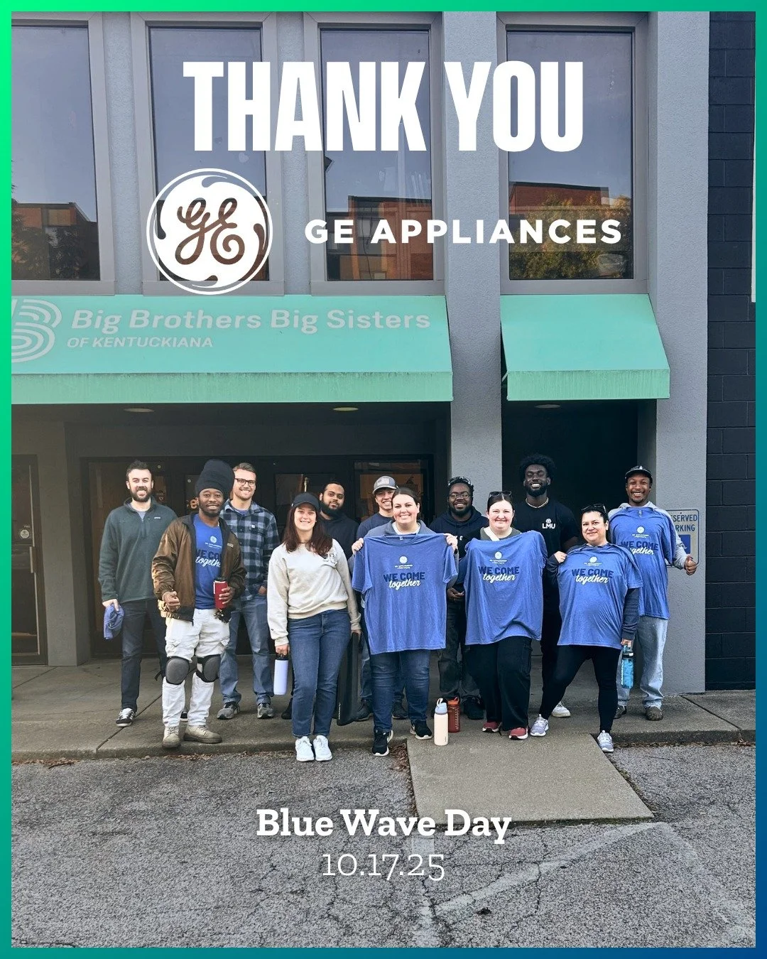 Feeling grateful for this GE-nius group of volunteers 💪

BIG ups to the amazing team from @geappliances who spent an afternoon with us last week sprucing up our office&mdash;inside and out! Their Blue Wave Day really powered up our space and helped 
