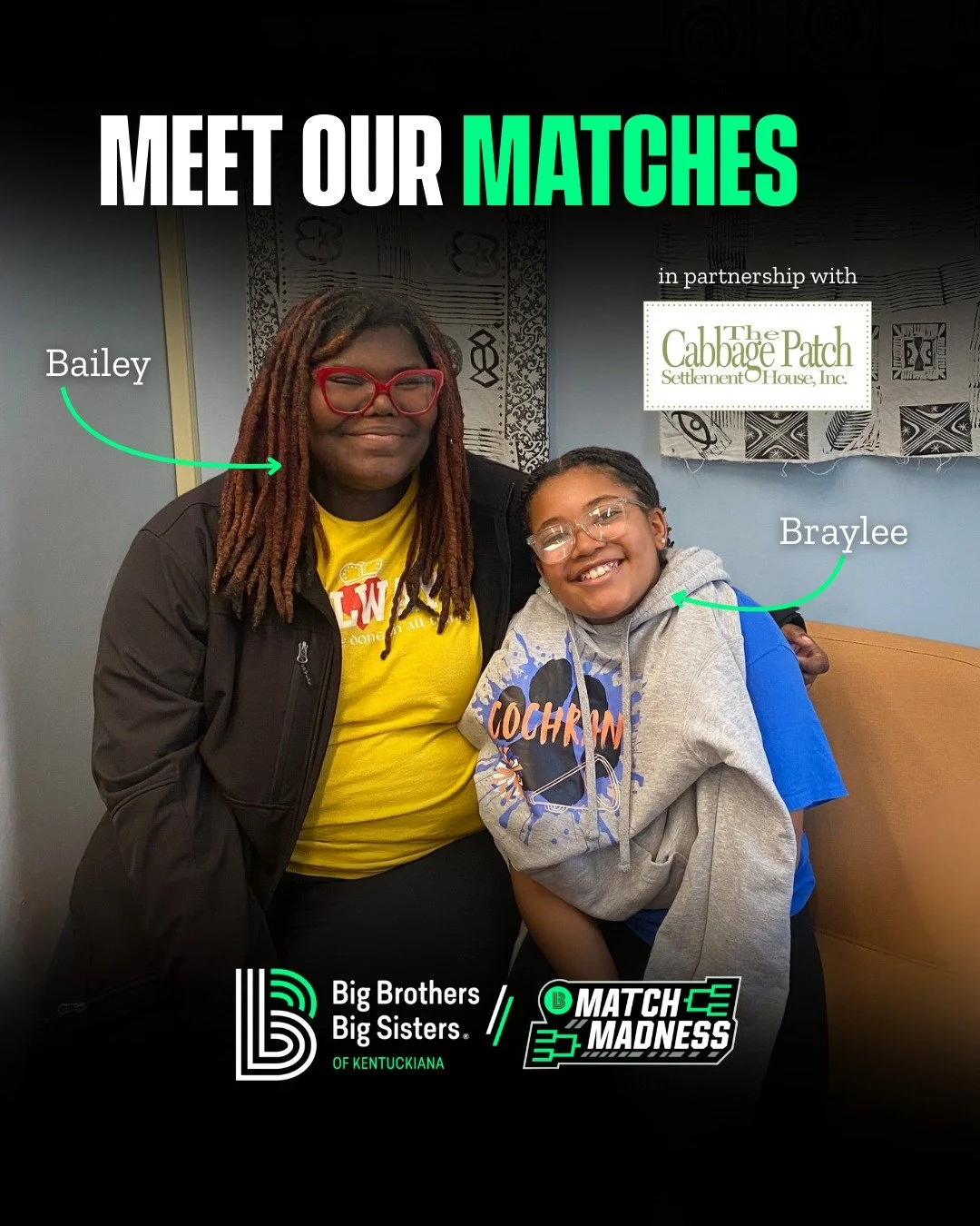 Showing up consistently helps youth feel seen, heard, and appreciated, and it makes a BIG impact on development and mental well-being. That's why one of our new High School Bigs, Bailey, wanted to get involved! 🙌

Bailey and Braylee are matched thro