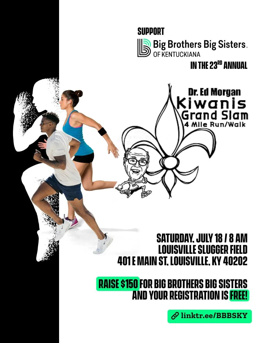 Just a few days left 'til the Grand Slam 4-Miler... Don't strike out and miss it! 🏃&zwj;➡️🏃&zwj;➡️

The 23rd annual Dr. Ed Morgan/Kiwanis Grand Slam 4-Mile Run/Walk is just around the corner, and registration is still open for a few more days. Whet