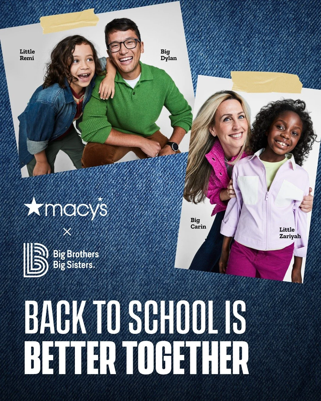 A new school year brings new opportunities, challenges, and milestones. That's why Big Brothers Big Sisters is proud to partner with @macys to help ensure more young people have a positive mentor in their corner!

From July 14 &ndash; August 31, Macy