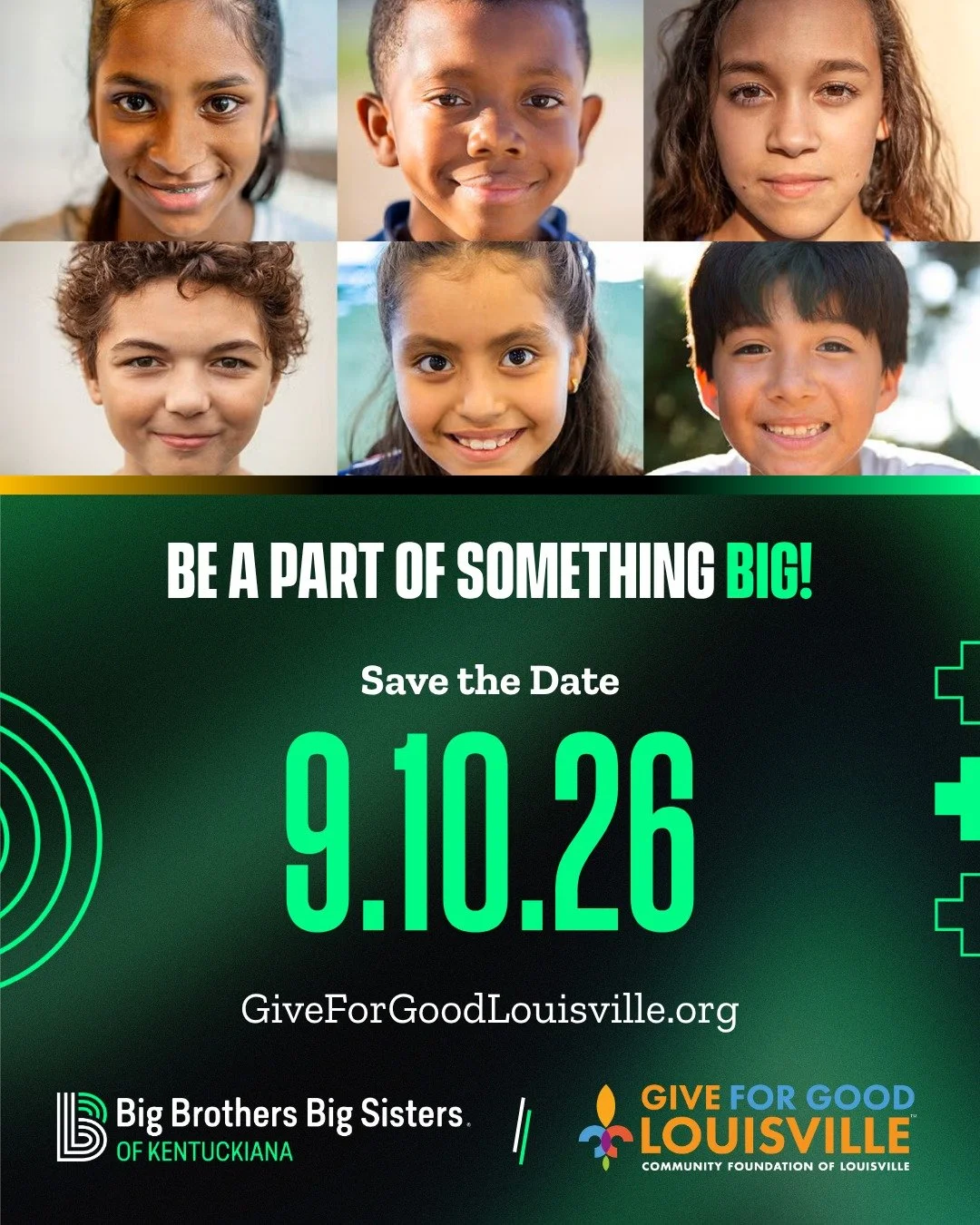 Mark your calendar! ️🗓️ Thursday, September 10 is #GiveForGoodLou hosted by @cflouisville. Join us and support impactful local mentoring programs that are helping young people achieve their full potential!

Here at Big Brothers Big Sisters of Kentuc