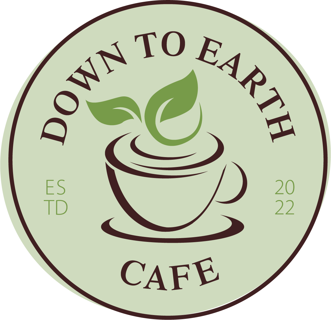 Menu Down To Earth Cafe shop-restaurant-bar-cafe-open-opening-hours-times-sign-decal-sticker