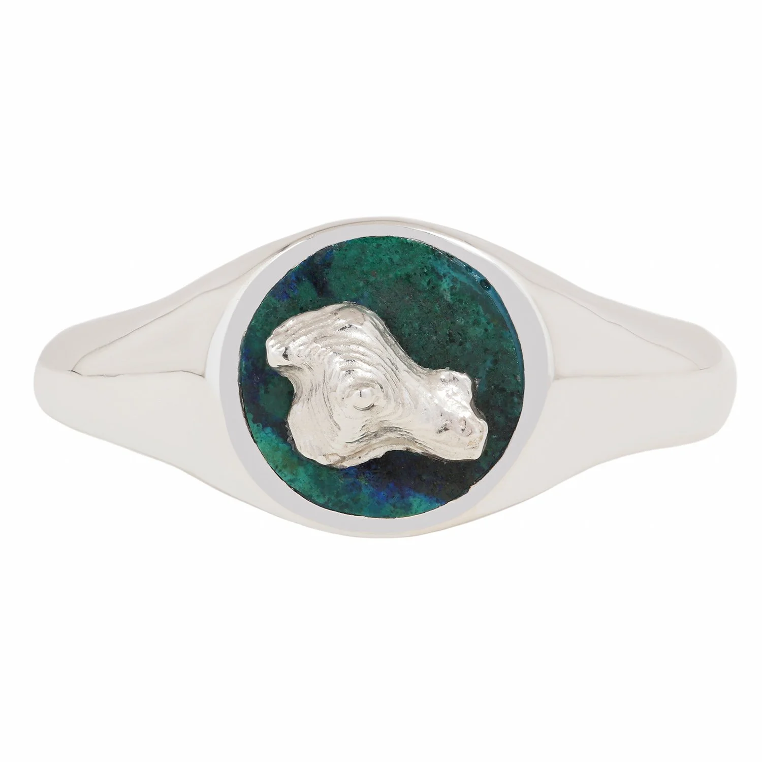 MADE TO ORDER Petite Pikes Peak Sky Island Inlay Signet