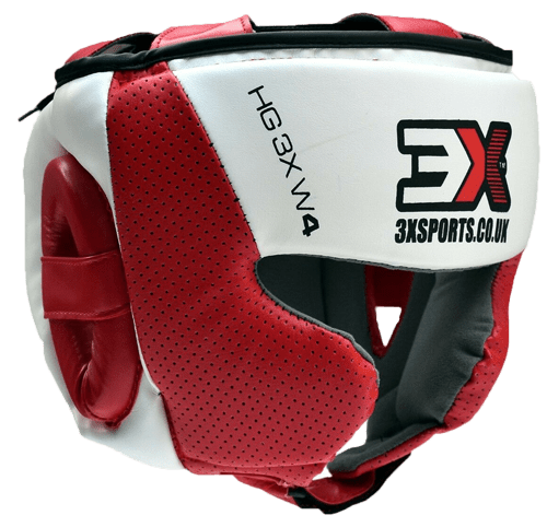 Mesh Head guard (Red/White)