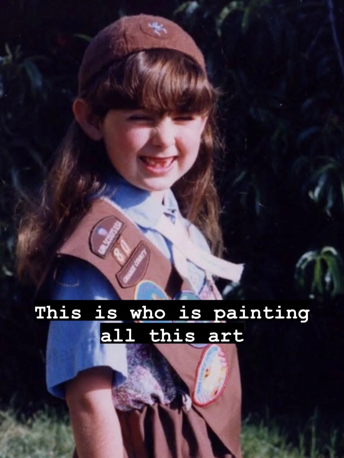 It's all me me (and my mum) if you send me a message, if you buy a product, if you share my stuff with someone, this is who's behind it all! I was looking around at all my products and art the other night and I started tearing up. I think teenage She