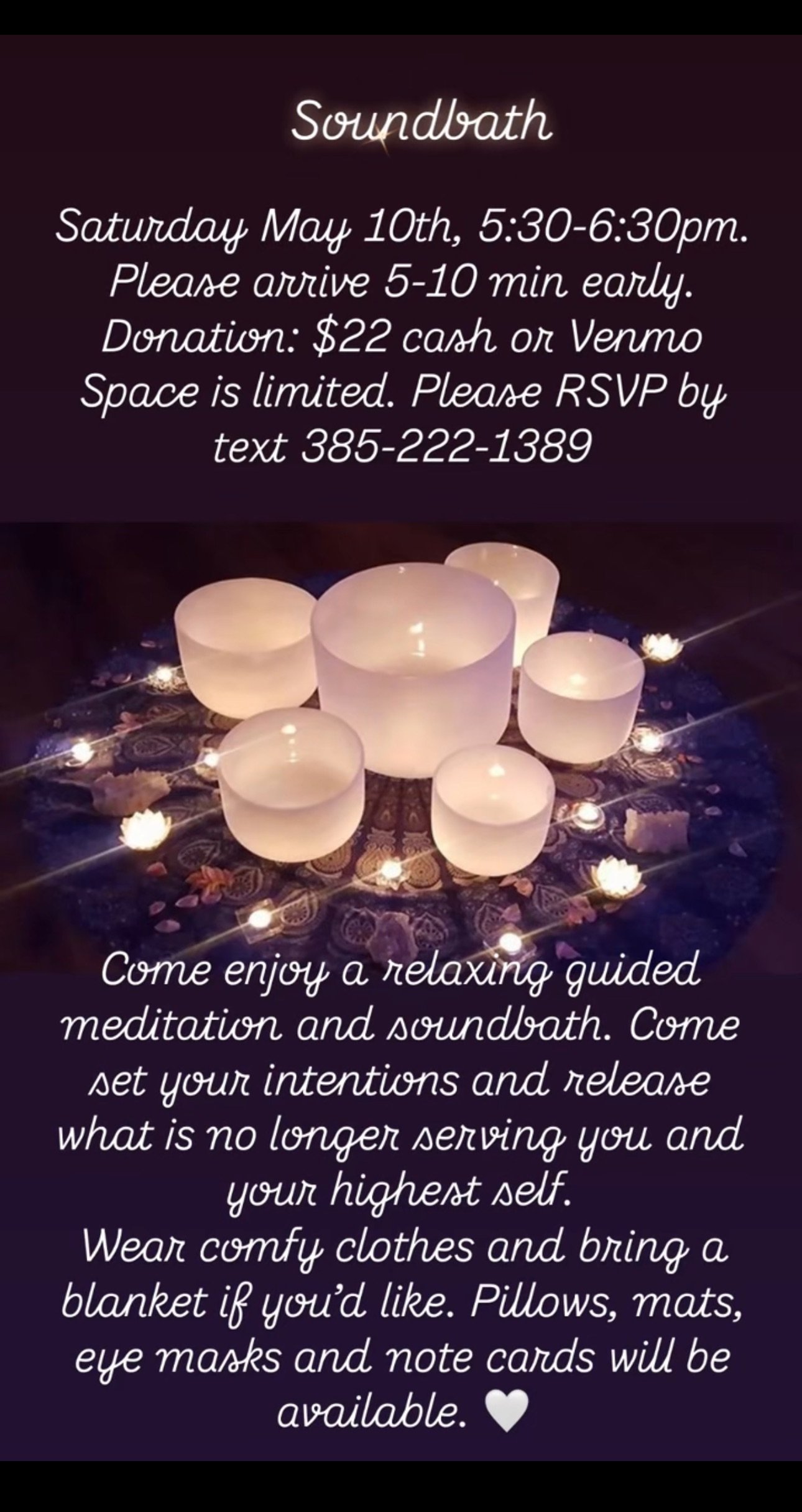Relaxing Guided Meditation and Sound Bath with Britt