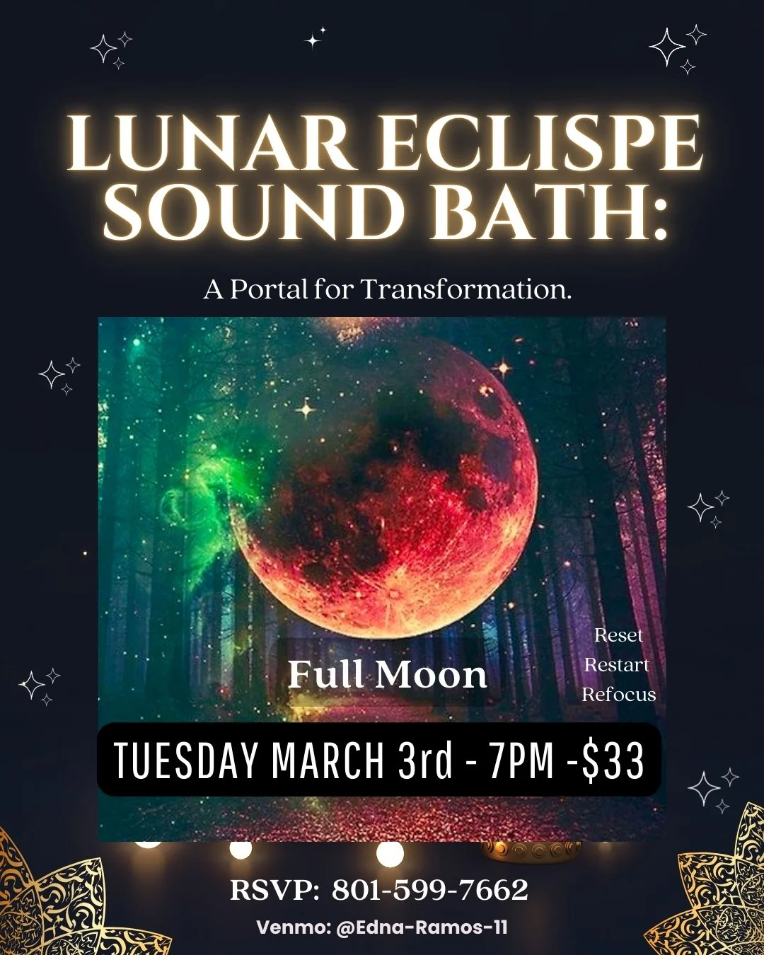 Full Moon Lunar Eclipse & Sound Bath: A Portal for Transformation