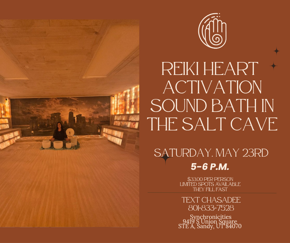 Reiki Heart Activation Sound Bath in the Salt Cave