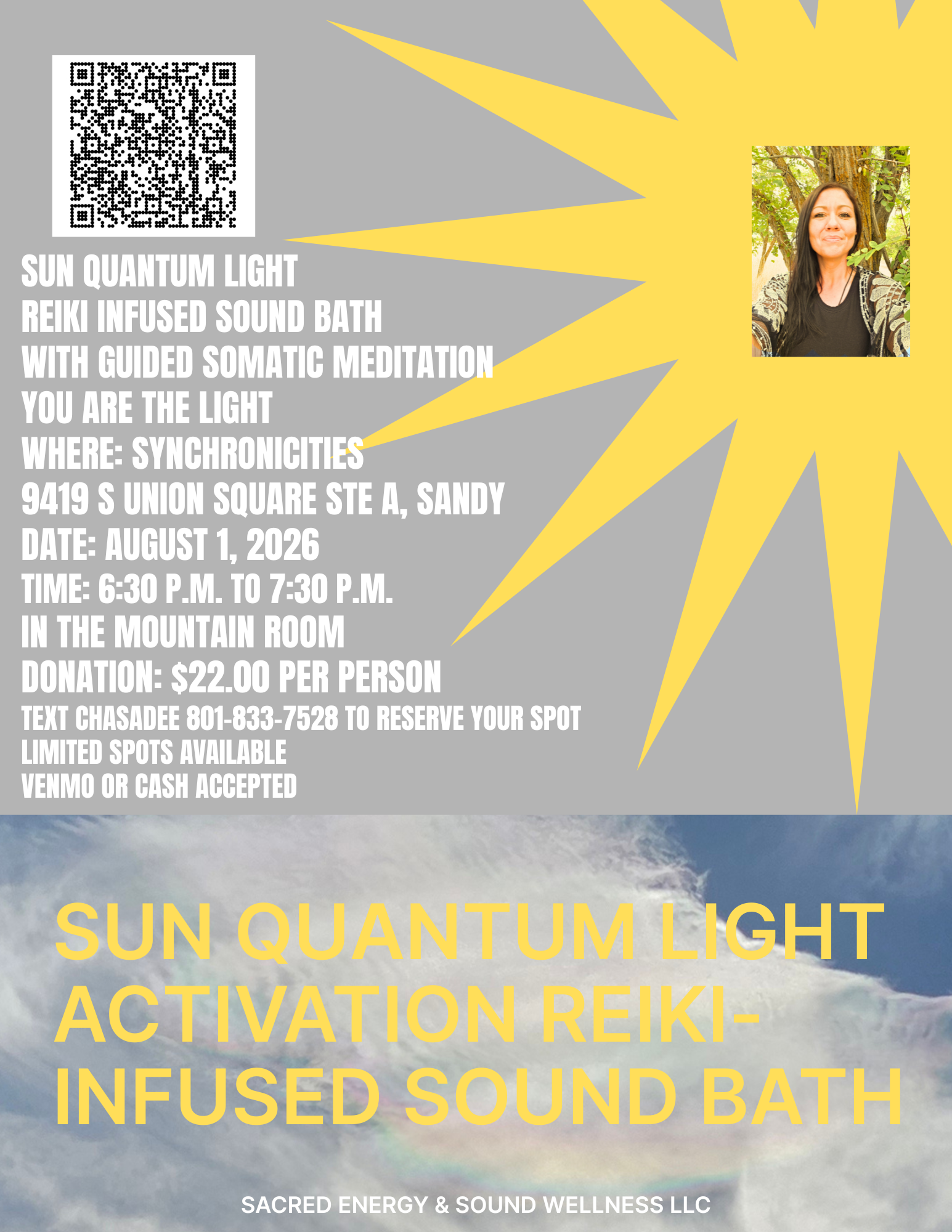 Sun Quantum Light Activation Reiki-Infused Sound Bath