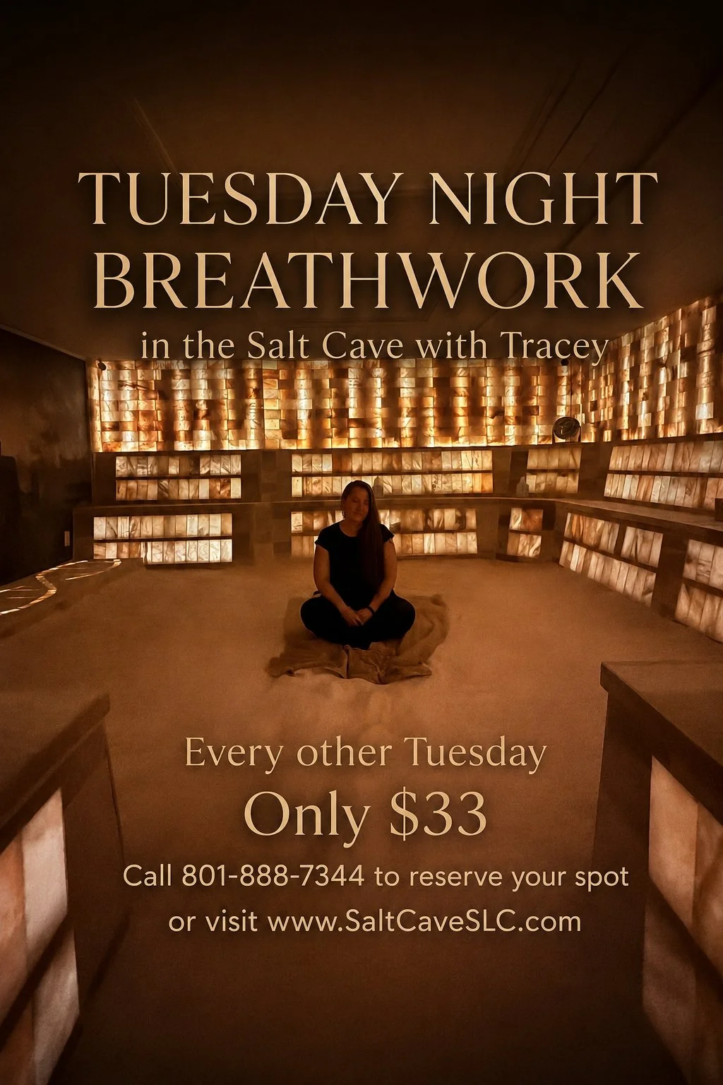 Tracey's Tuesday Night Breathwork in the Salt Cave