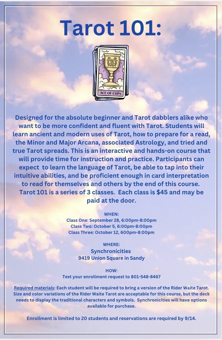 Tarot 101- Class 2 of 3
