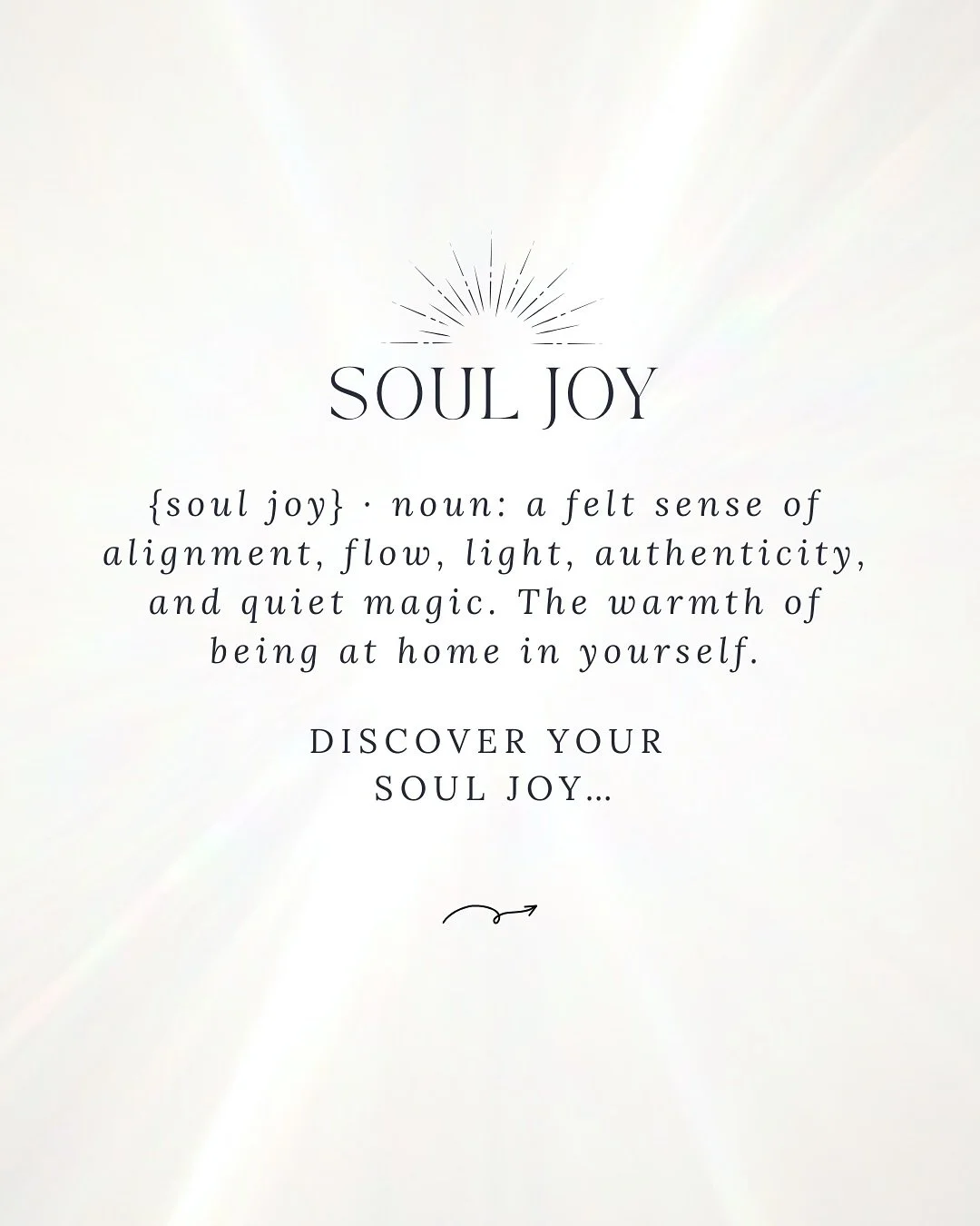 Discover your ✨ S O U L  J O Y ✨

I am absolutely blown away by the response to the Soul Joy collection. I love that you love it as much as I do, but most of all, I love that it will give you comfort and support when you need it.

Your words.
Your me