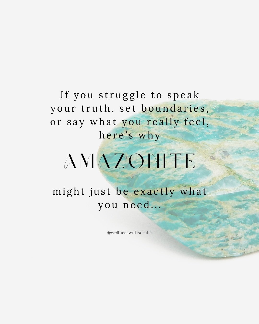 The stone of courage and hope 💫🤍

Amazonite is a crystal I reach for when I need a little courage, especially when fear begins to creep in when I&rsquo;m doubting myself, or when saying what I truly feel feels&hellip; hard.

Her energy reminds us t