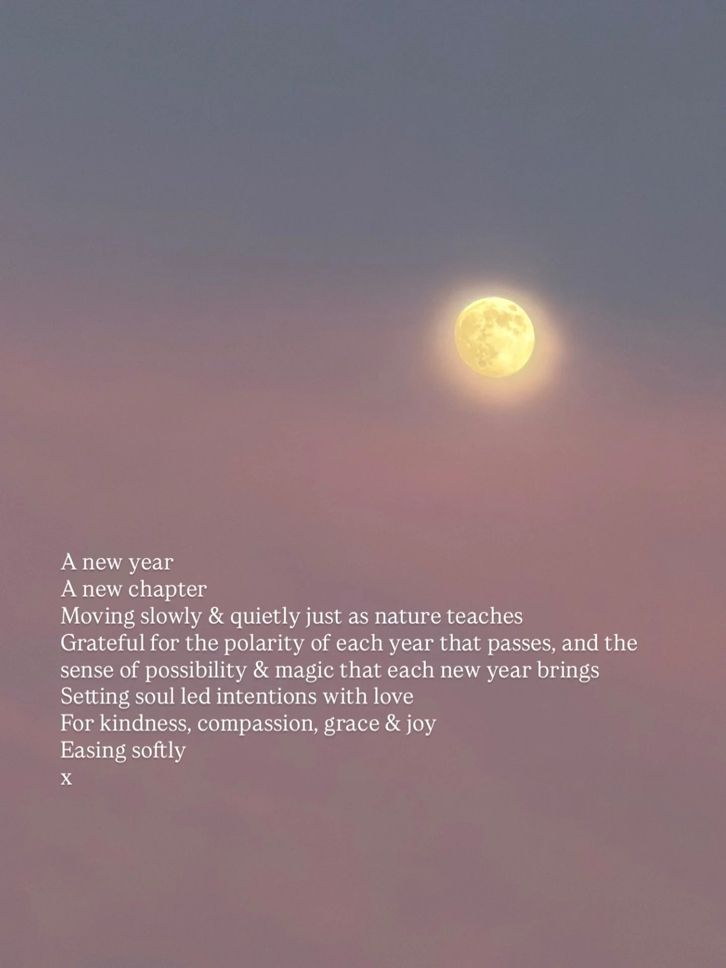 As we step into a new calendar year today, take a pause to remember this&hellip;

Nature is still sleeping.
This is not a time for rushing or pushing.
You don&rsquo;t need resolutions.
You don&rsquo;t need a plan.
You don&rsquo;t need to &lsquo;do&rs