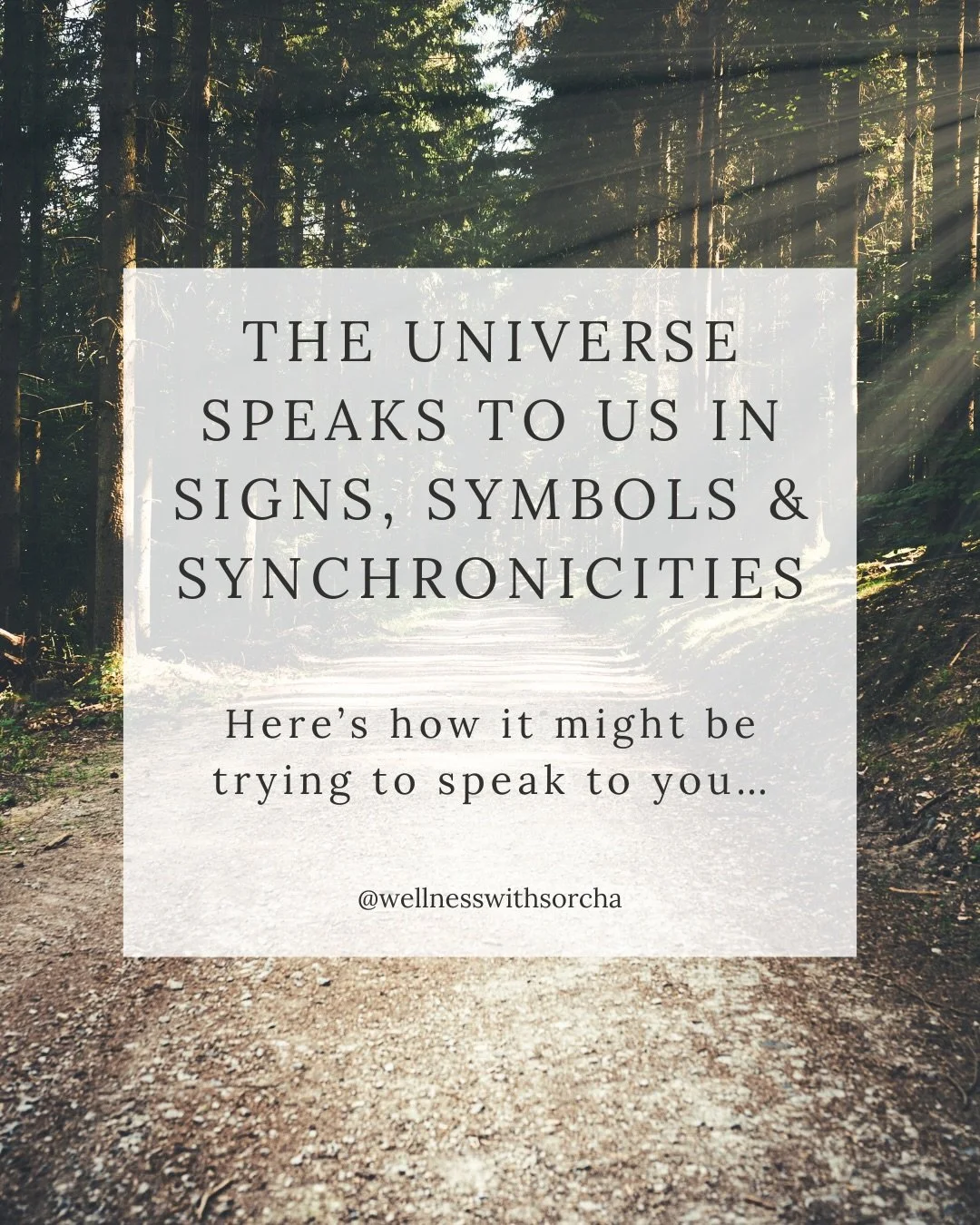 Ever feel like the universe is trying to tell you something? Well, it probably is! 👀✨

I experience signs and synchronicities all the time and when I share them with people, I always get asked, &lsquo;how do you know it&rsquo;s a sign?&rsquo;. 🥰

T