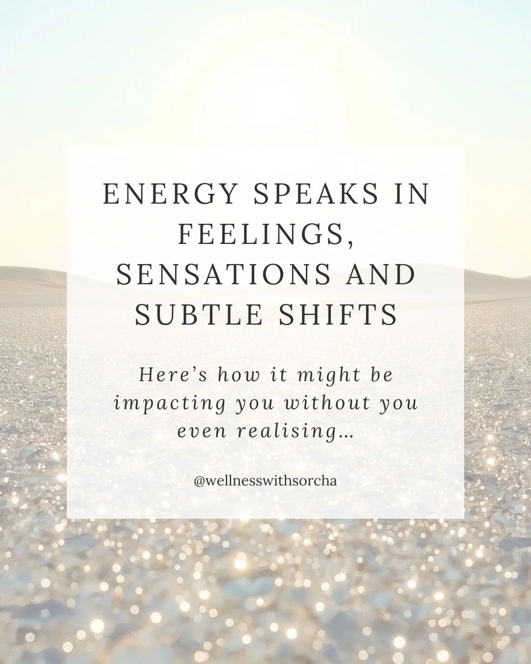 If you&rsquo;ve always felt like you&rsquo;re an empath or highly impacted by energy, this is for you 💛

We live in multiple layers and dimensions of reality. This is why energy awareness and energetic protection is so important, especially now 🫶🏻