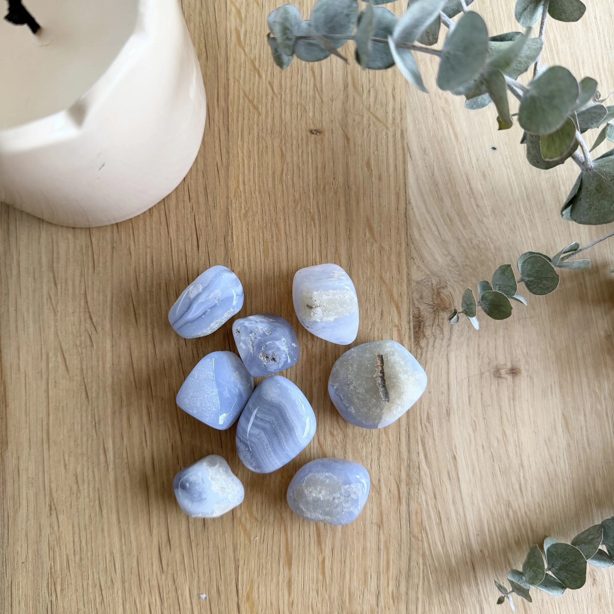 Blue Lace Agate Tumble Stone